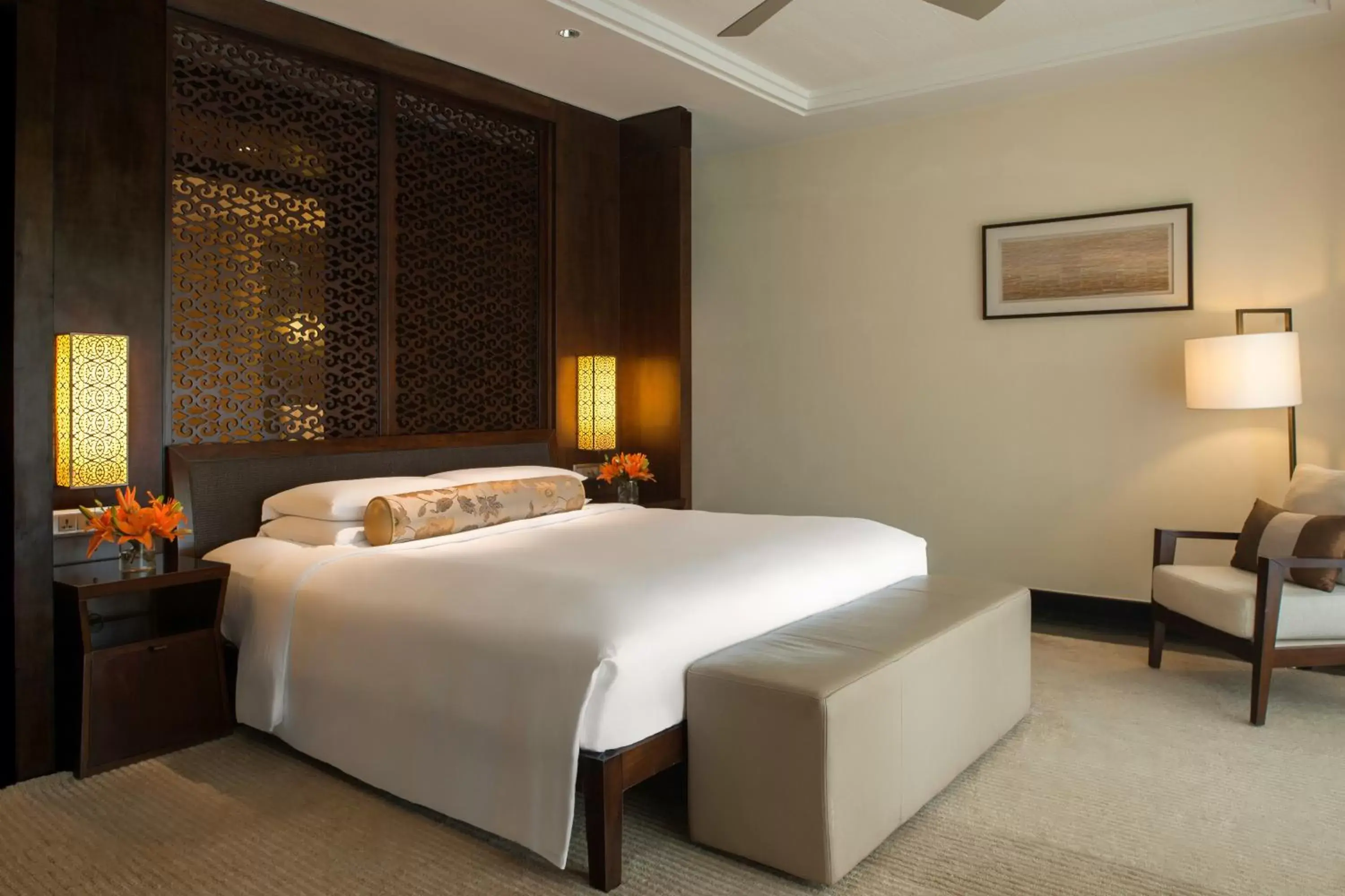 Bed in Grand Hyatt Goa