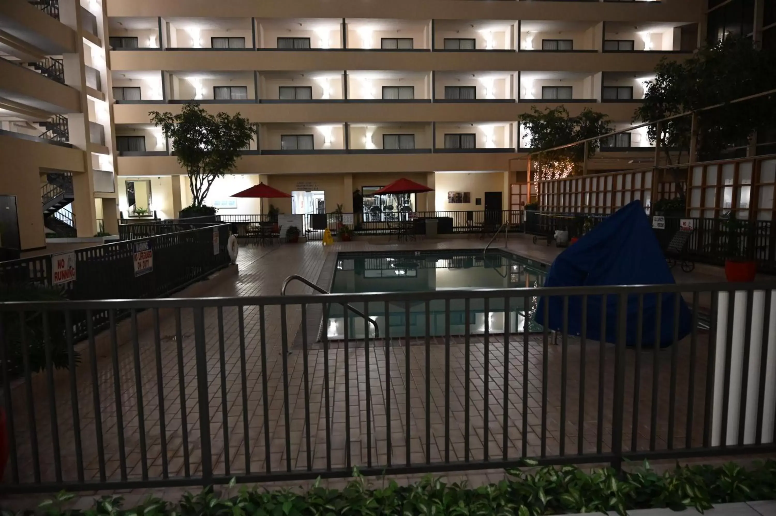 Pool view in Atrium Hotel and Suites DFW Airport