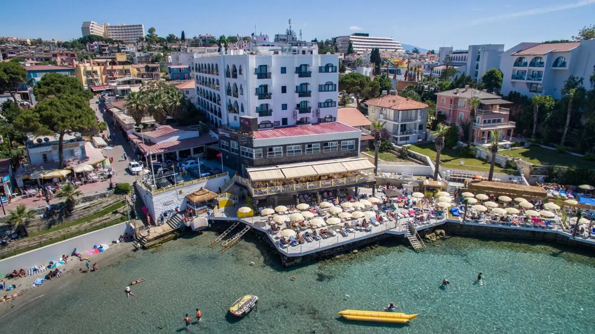 Facade/entrance, Bird's-eye View in Marti Beach Hotel