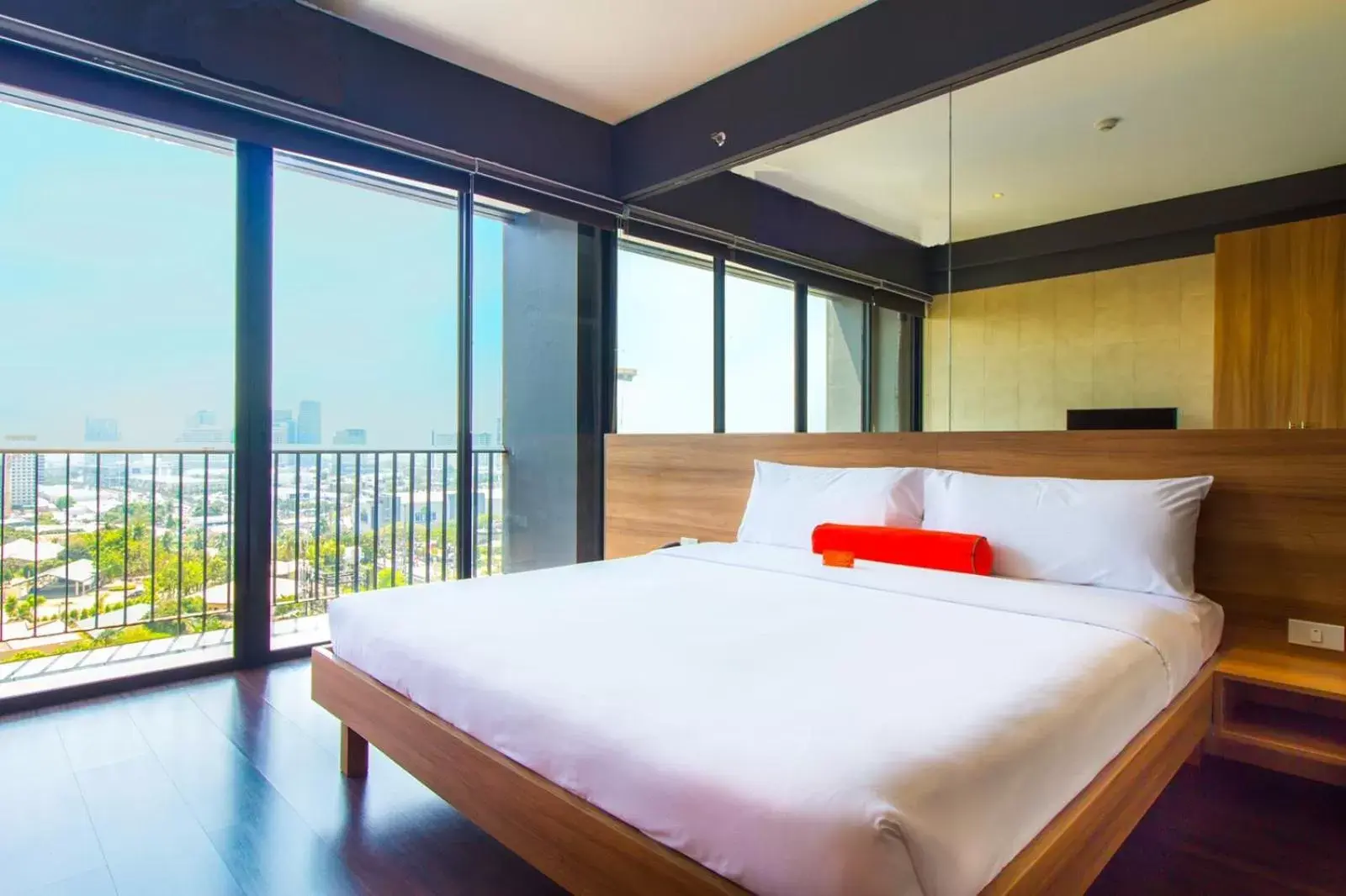 Bed in Azumi Boutique Hotel, Multiple Use Hotel Staycation Approved