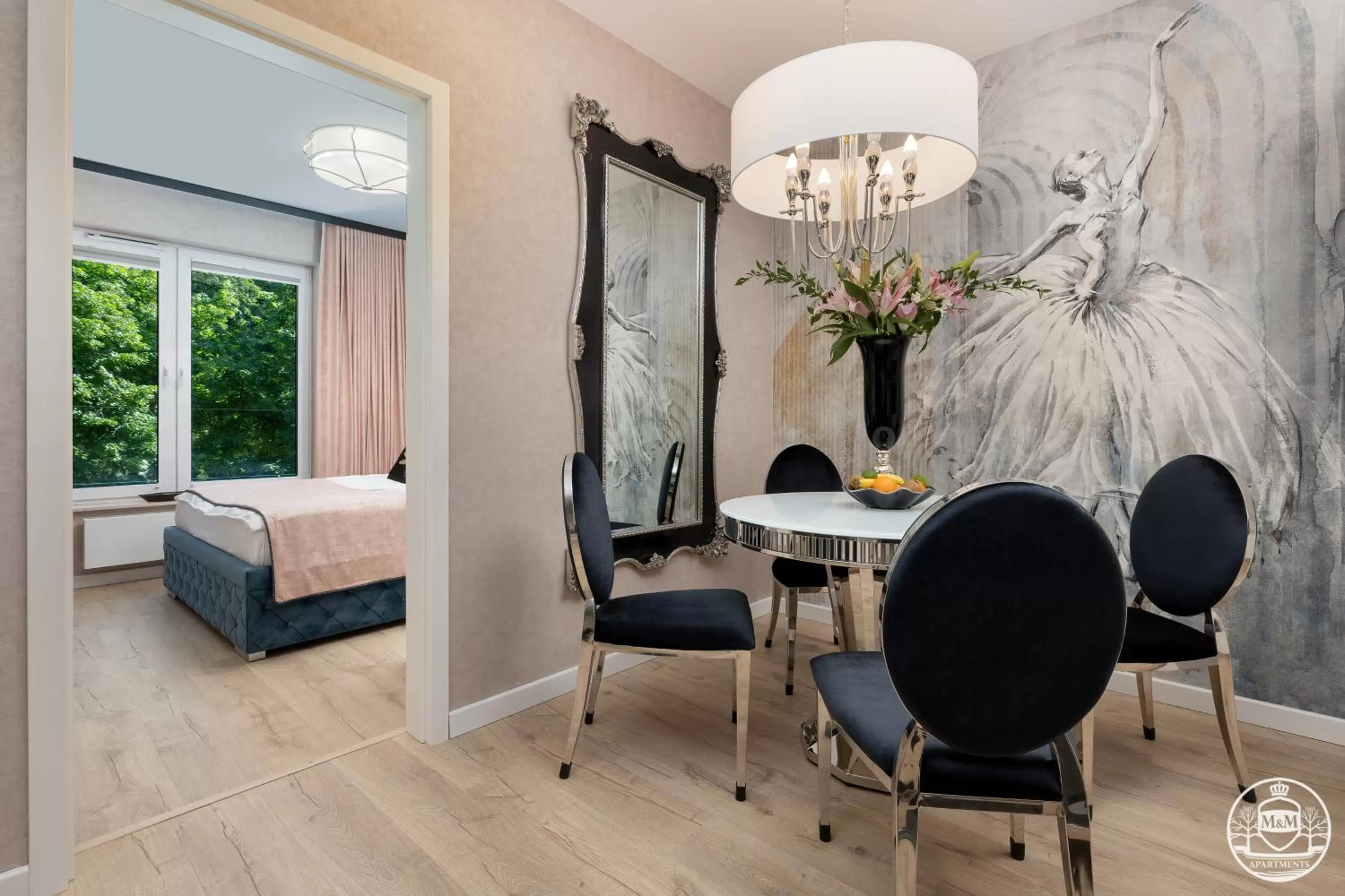 Dining area, Bed in M&M-Spa&Art Bali, Nadmorskie Tarasy