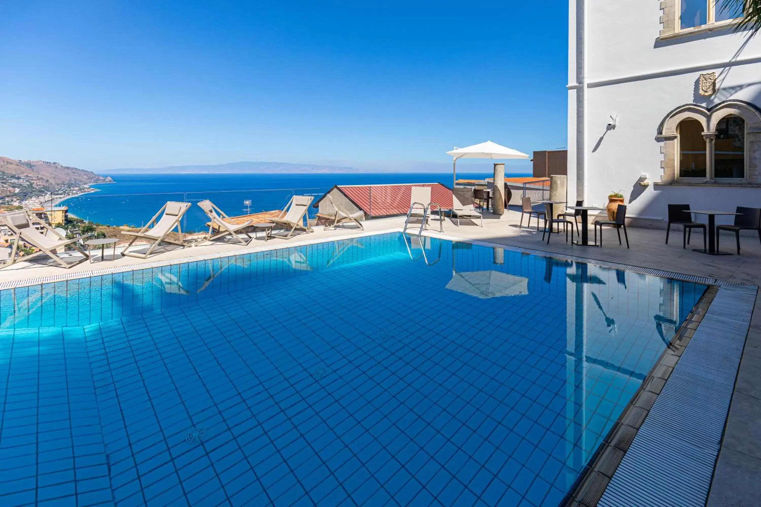 Pool view, Swimming Pool in Splendid Hotel Taormina