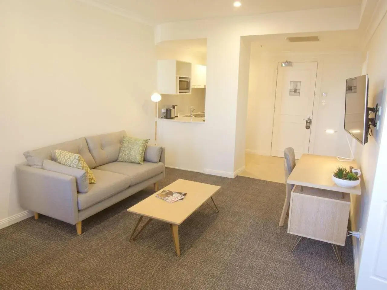 Living room, Seating Area in Quality Apartments Adelaide Central