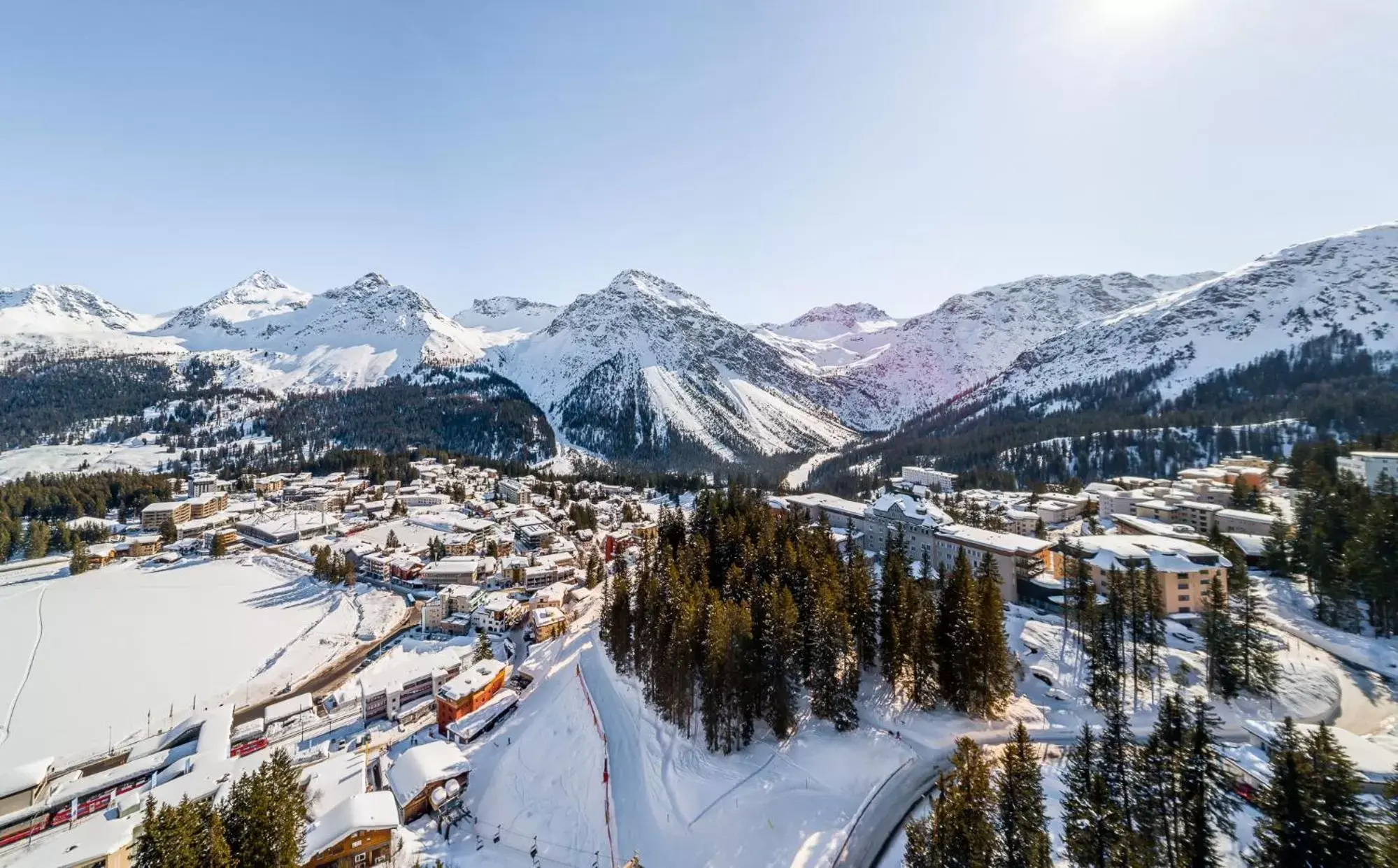 Natural landscape, Winter in Waldhotel Arosa