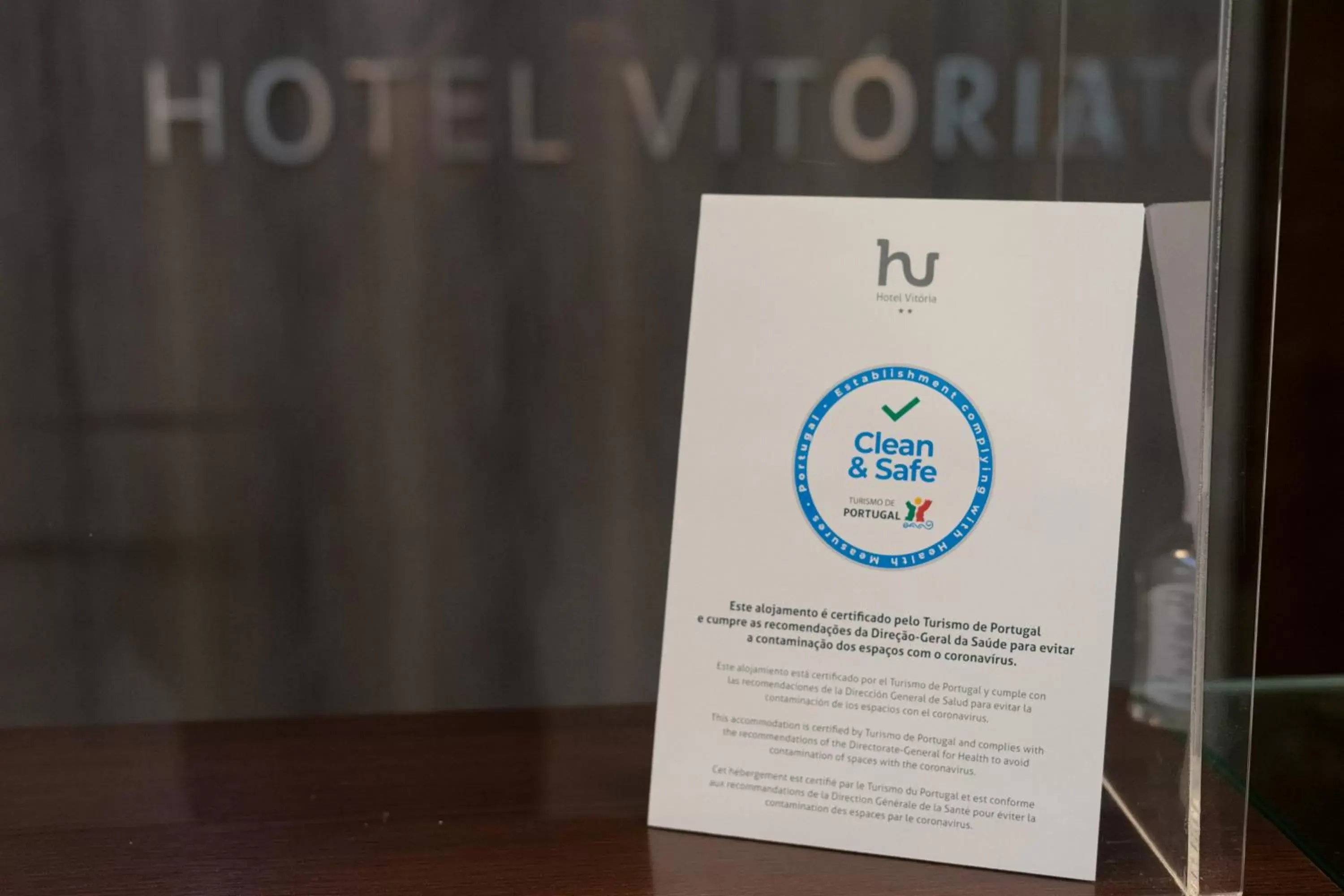 Certificate/Award, Logo/Certificate/Sign/Award in Hotel Vitória