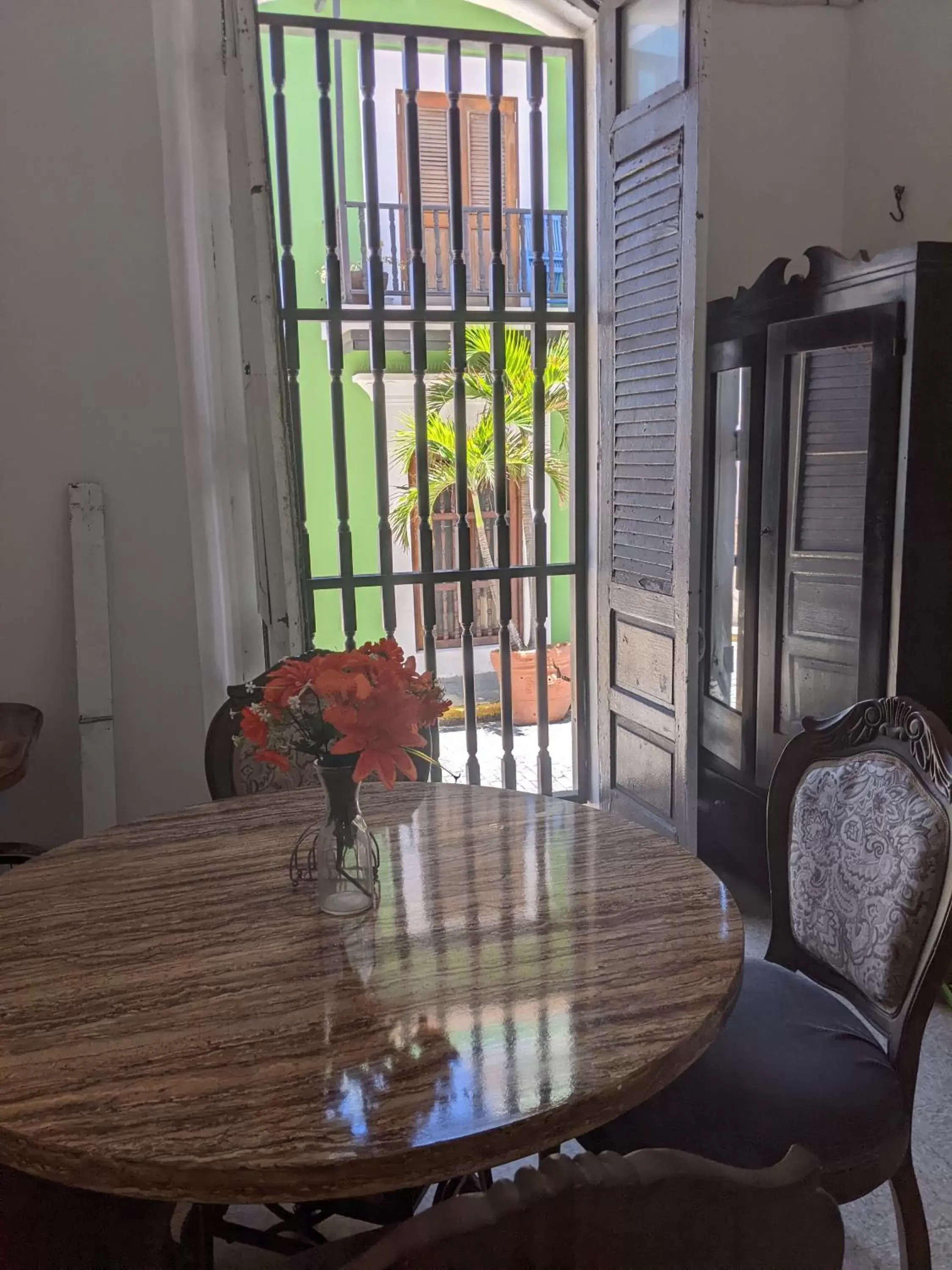 Dining Area in La Capitana Old San Juan