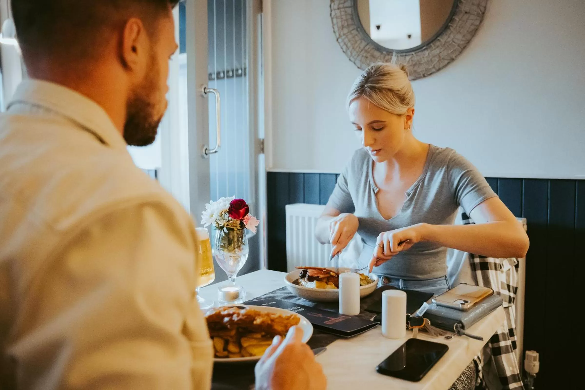 Dining area in The Bull Inn