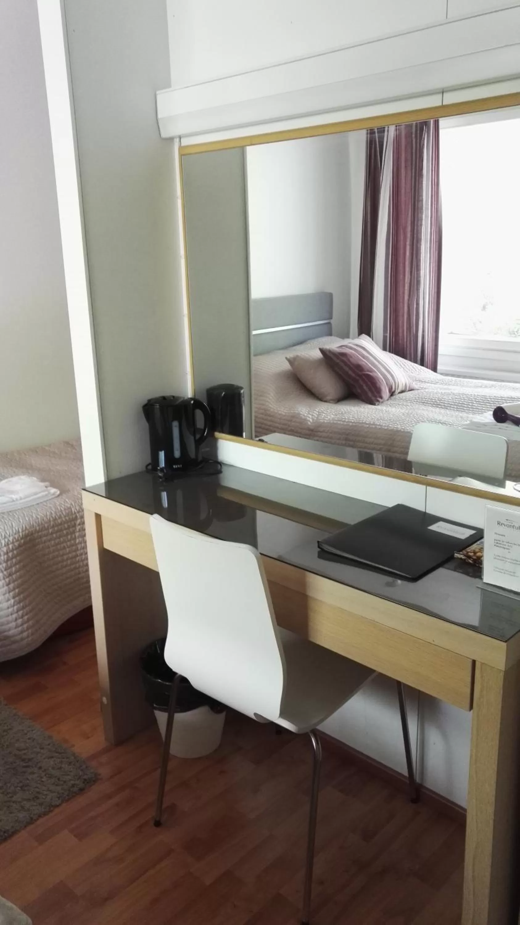 Bed in Revontuli Resort Rooms