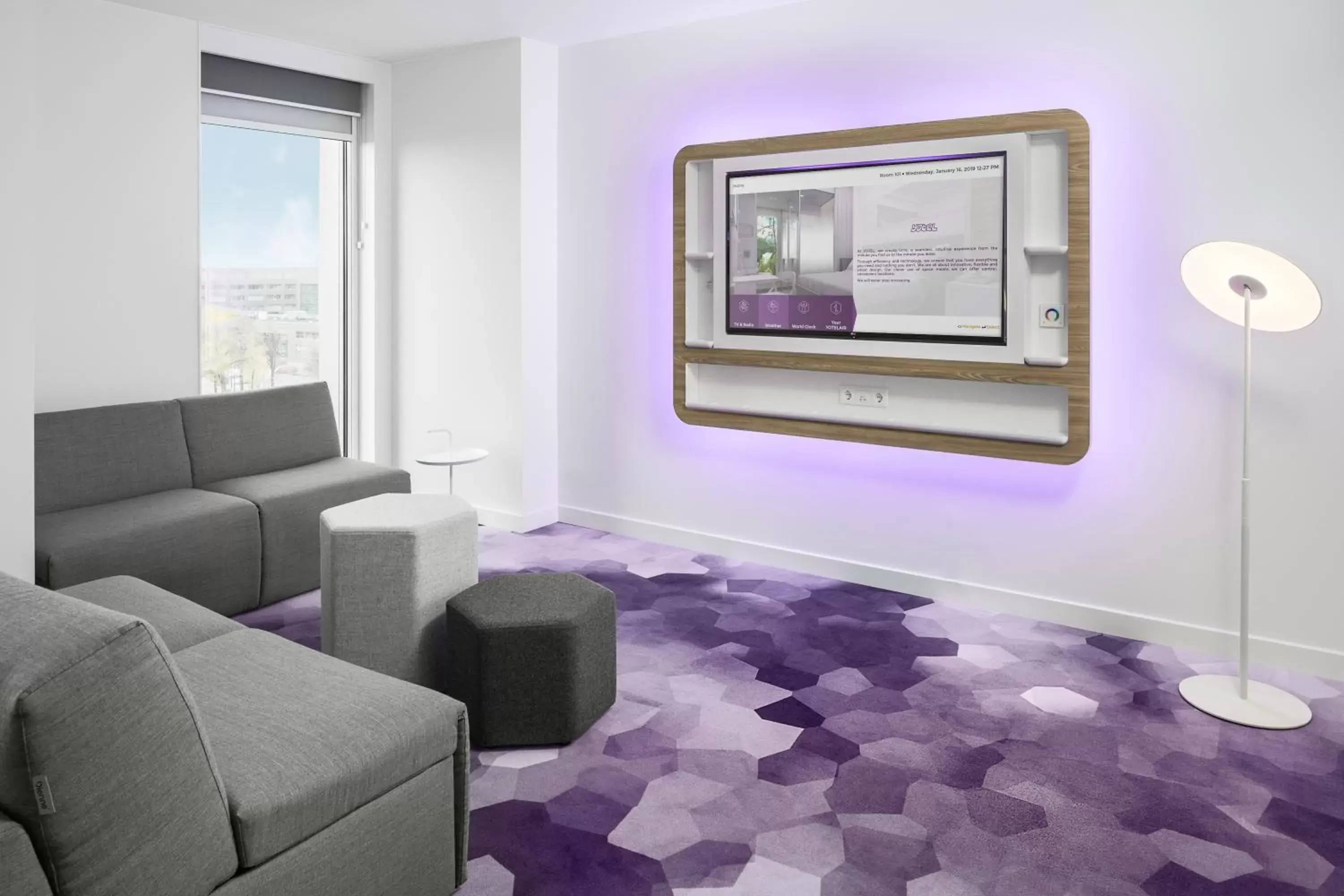 TV and multimedia, Seating Area in YOTEL Amsterdam