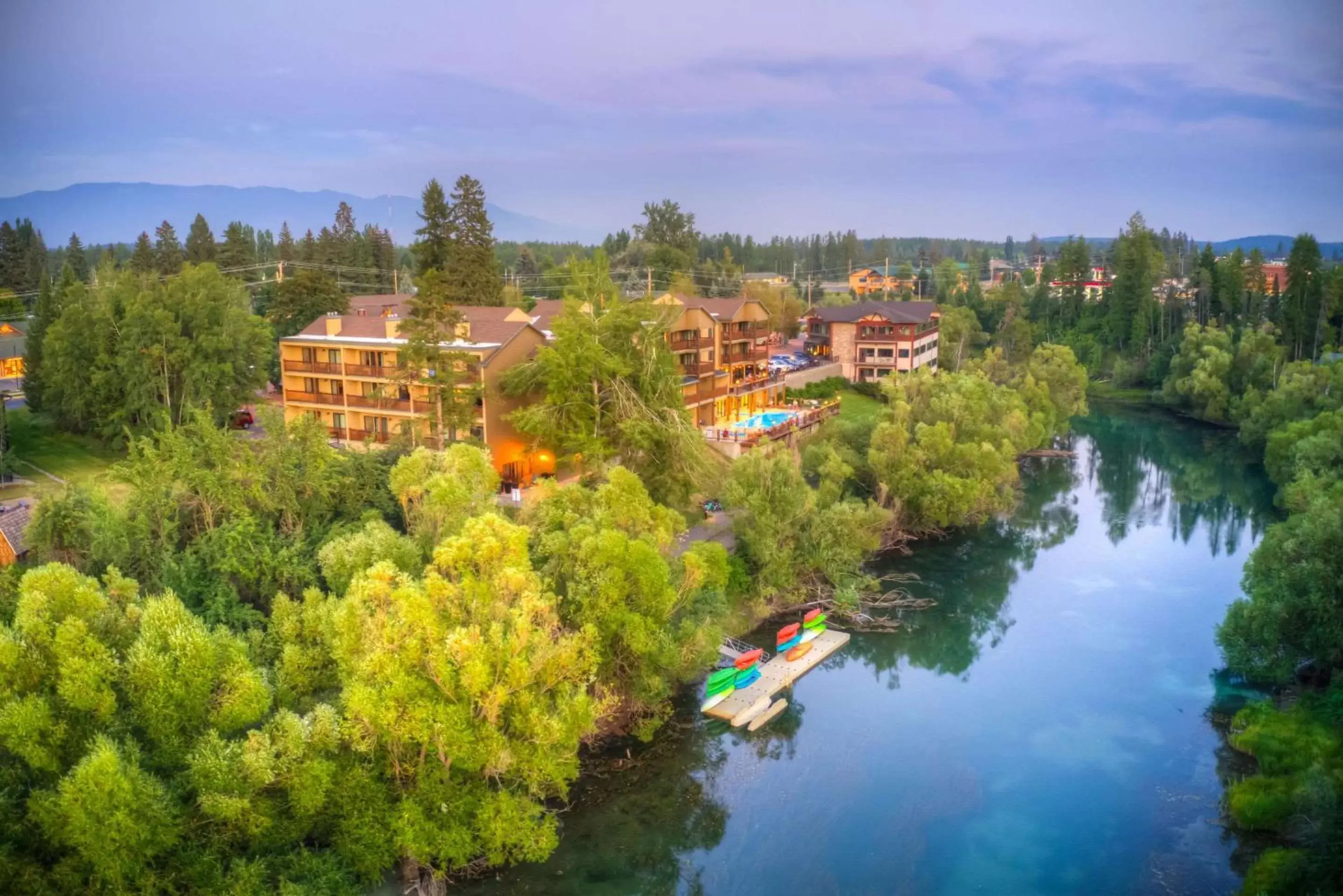 Property building, Bird's-eye View in The Pine Lodge on Whitefish River, Ascend Hotel Collection