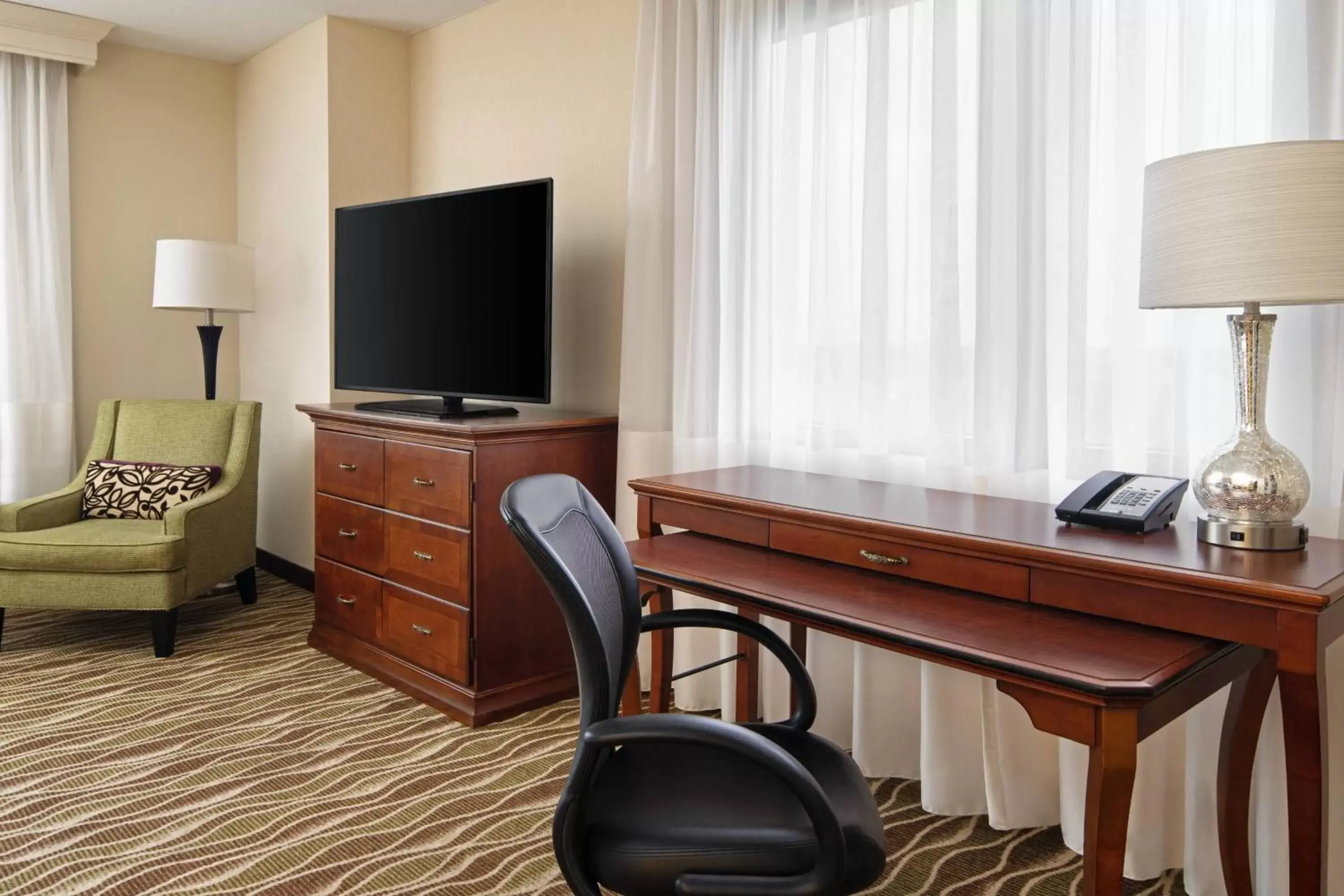 Bedroom, TV/Entertainment Center in Spartanburg Marriott