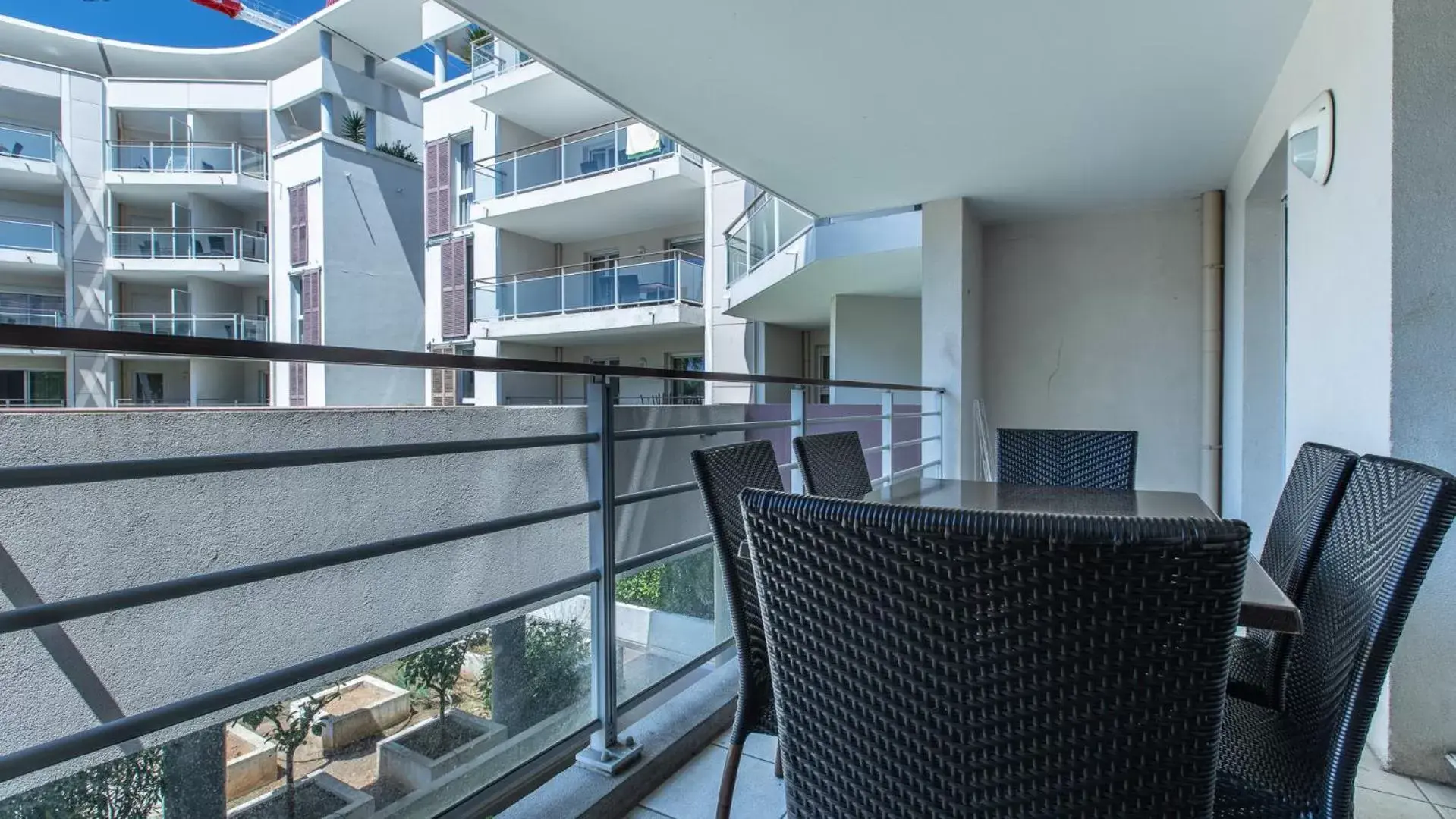 Balcony/Terrace in Vacancéole - Résidence Le Crystal