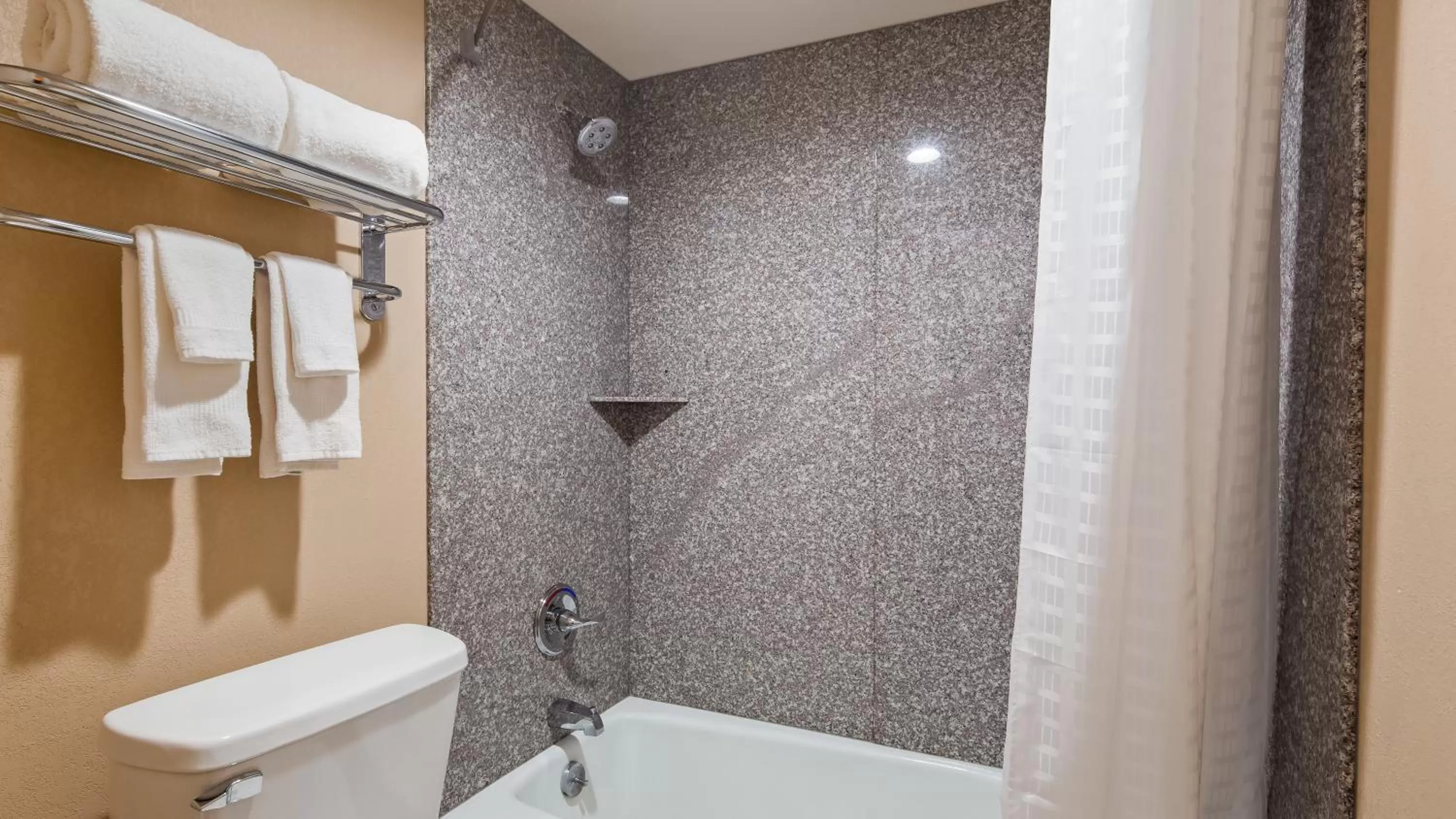 Shower in SureStay Hotel by Best Western Tupelo North