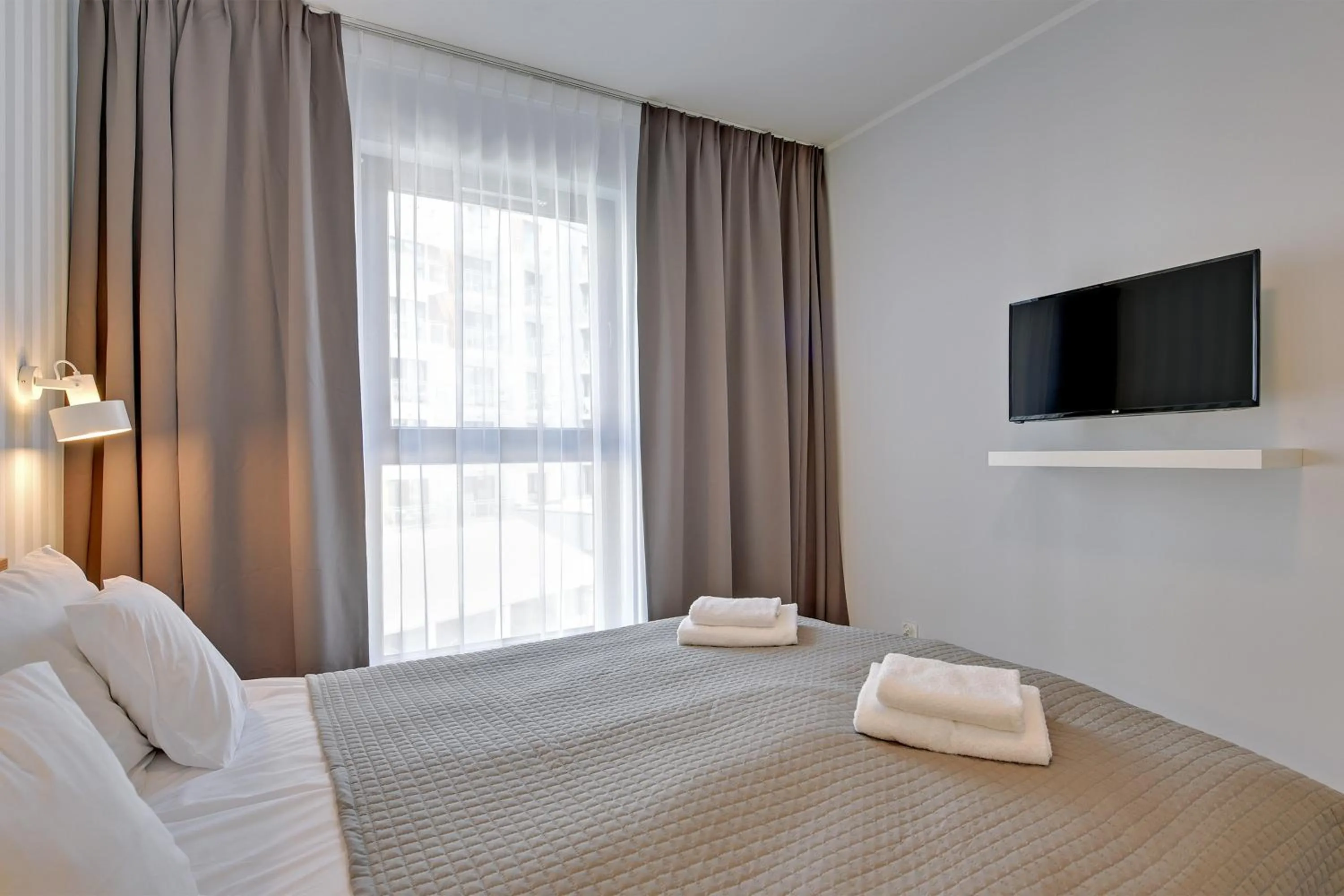 Bedroom, Bed in GRANO APARTMENTS Gdańsk Motława SPA & Wellness