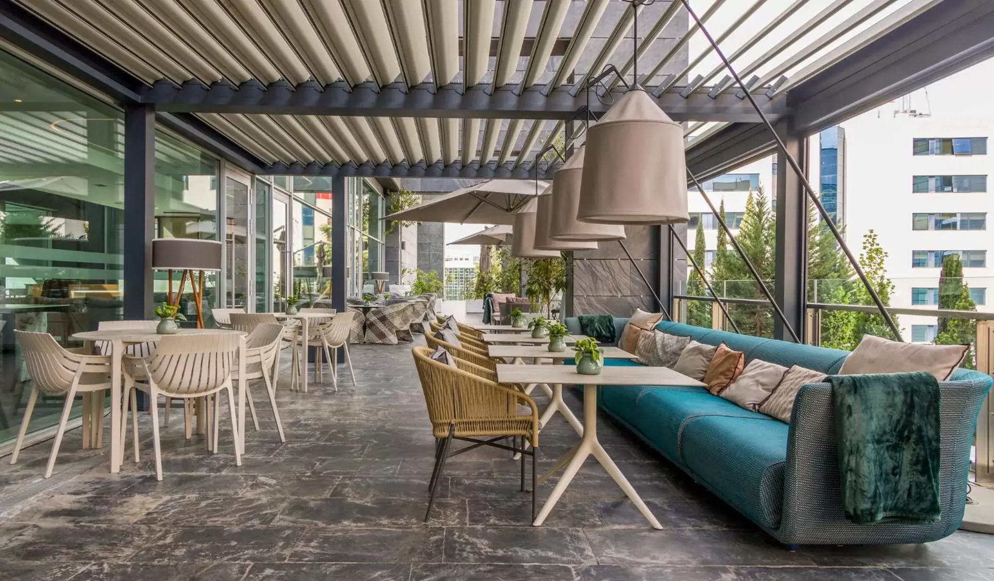 Balcony/Terrace, Restaurant/Places to Eat in Ilunion Atrium