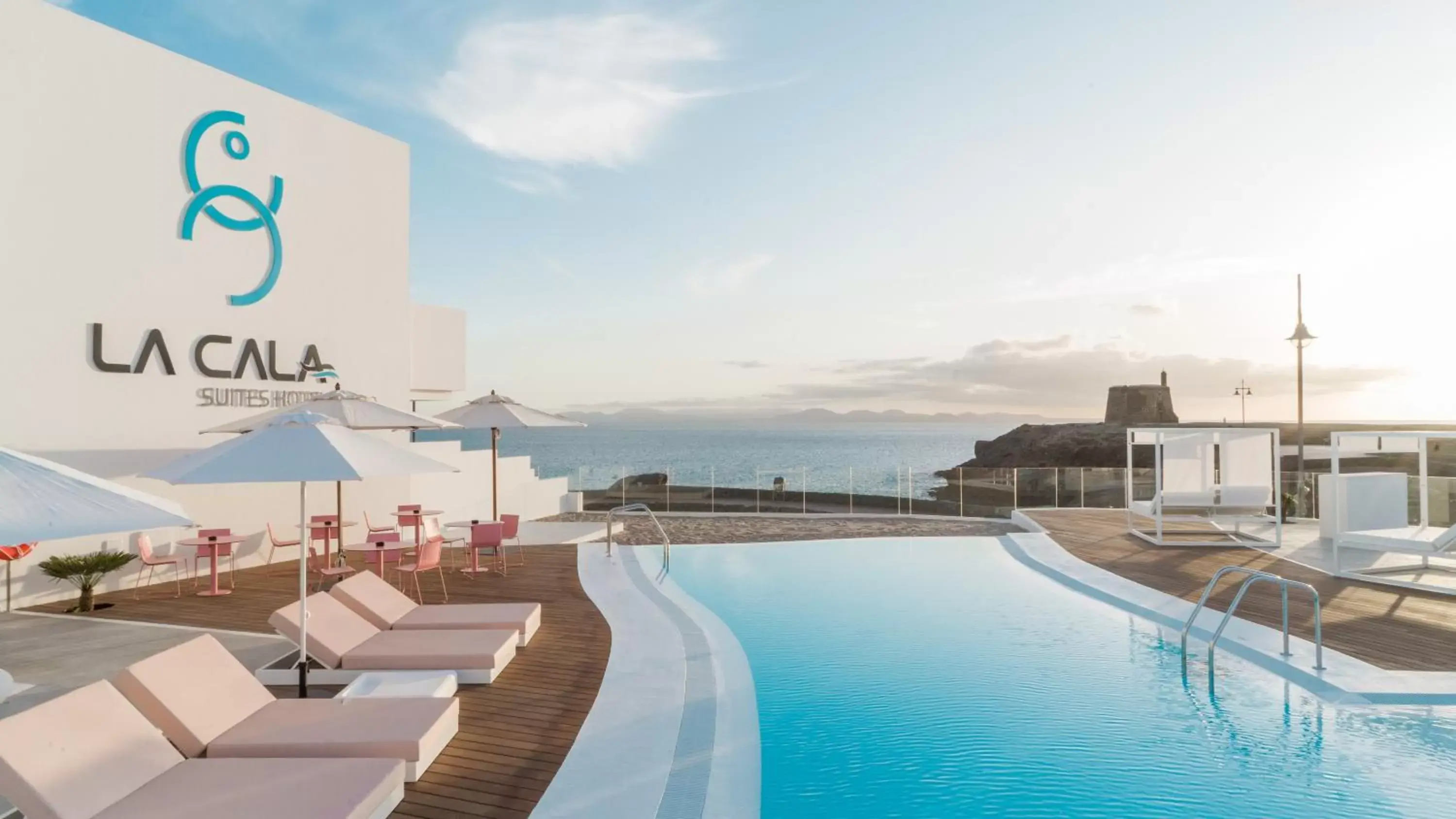 Pool view, Swimming Pool in CalaLanzarote Suites Hotel - Adults Only