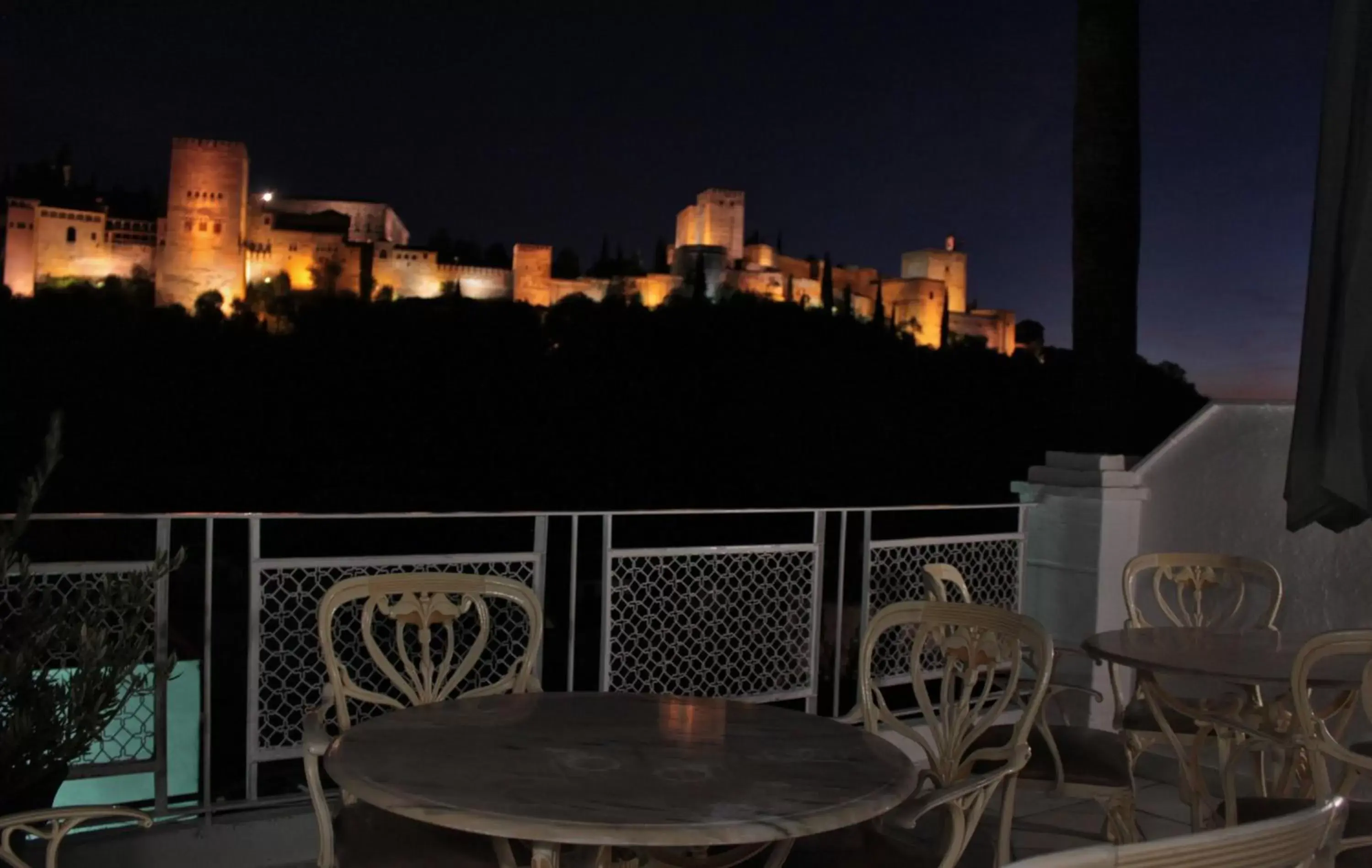 Night, Balcony/Terrace in CANDIL SUITE Comares