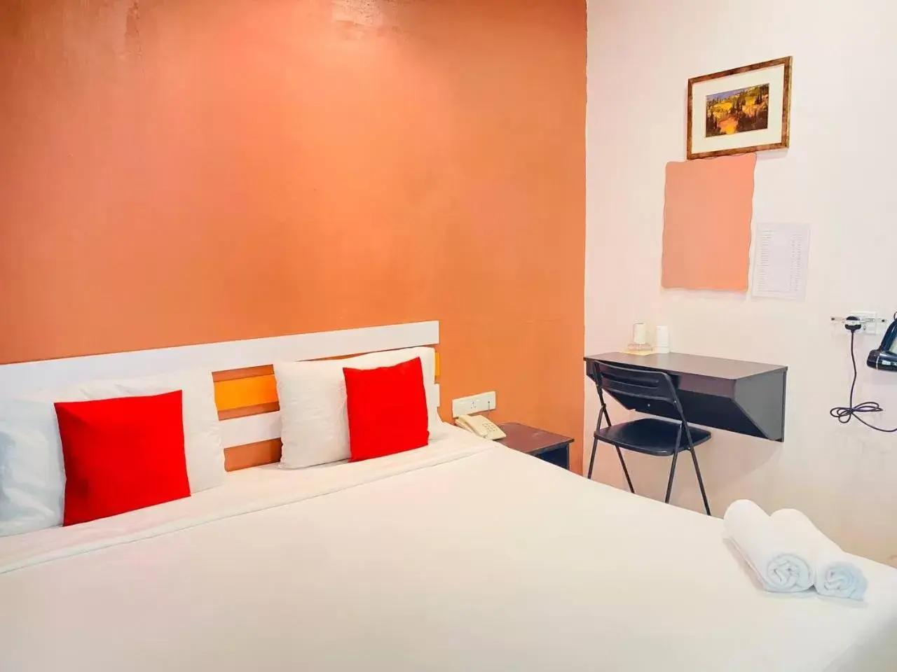 Bed in Orange Hotel Segamat Bed in Orange Hotel Segamat