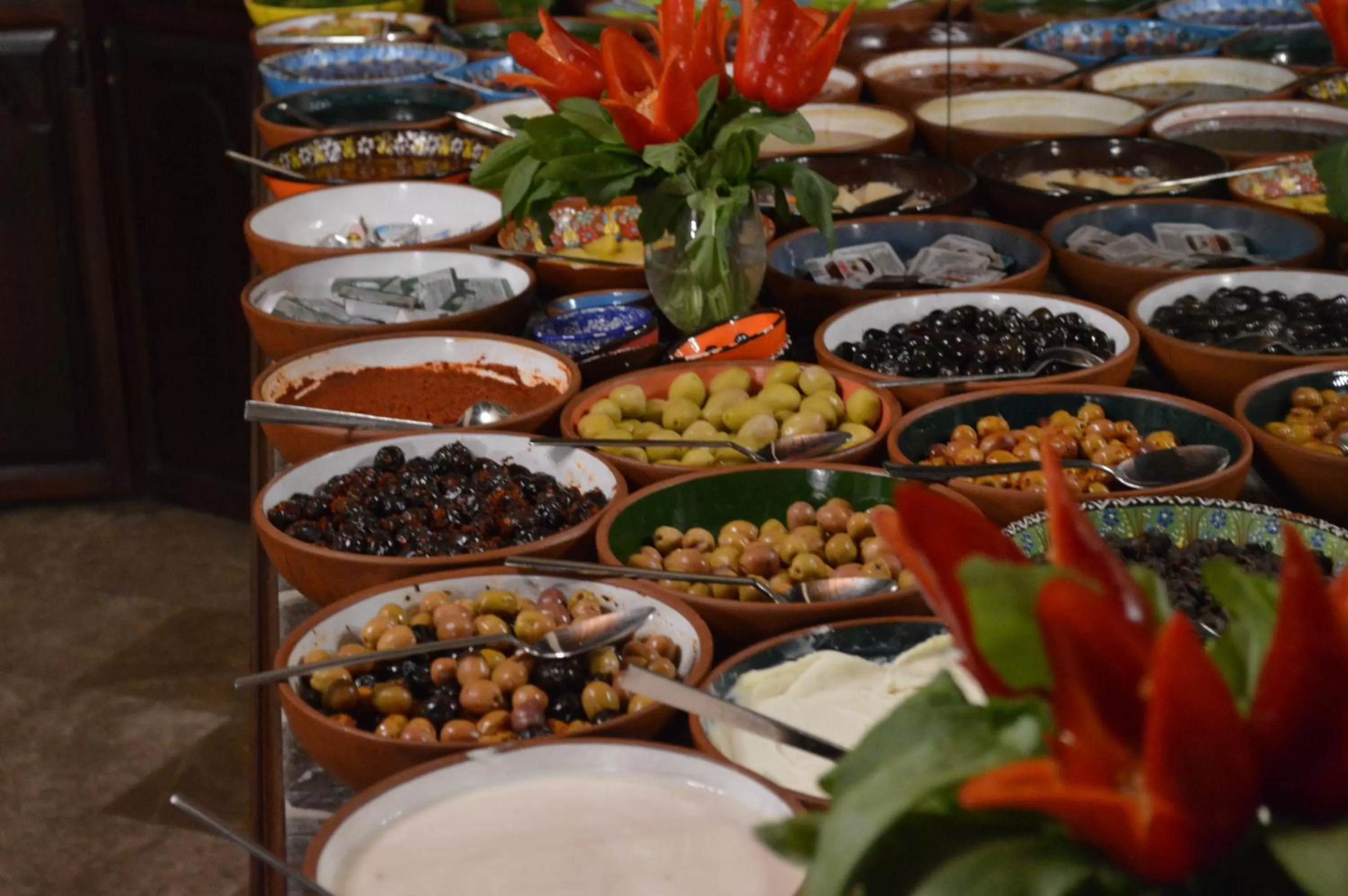Buffet breakfast in Yunak Evleri Cappadocia