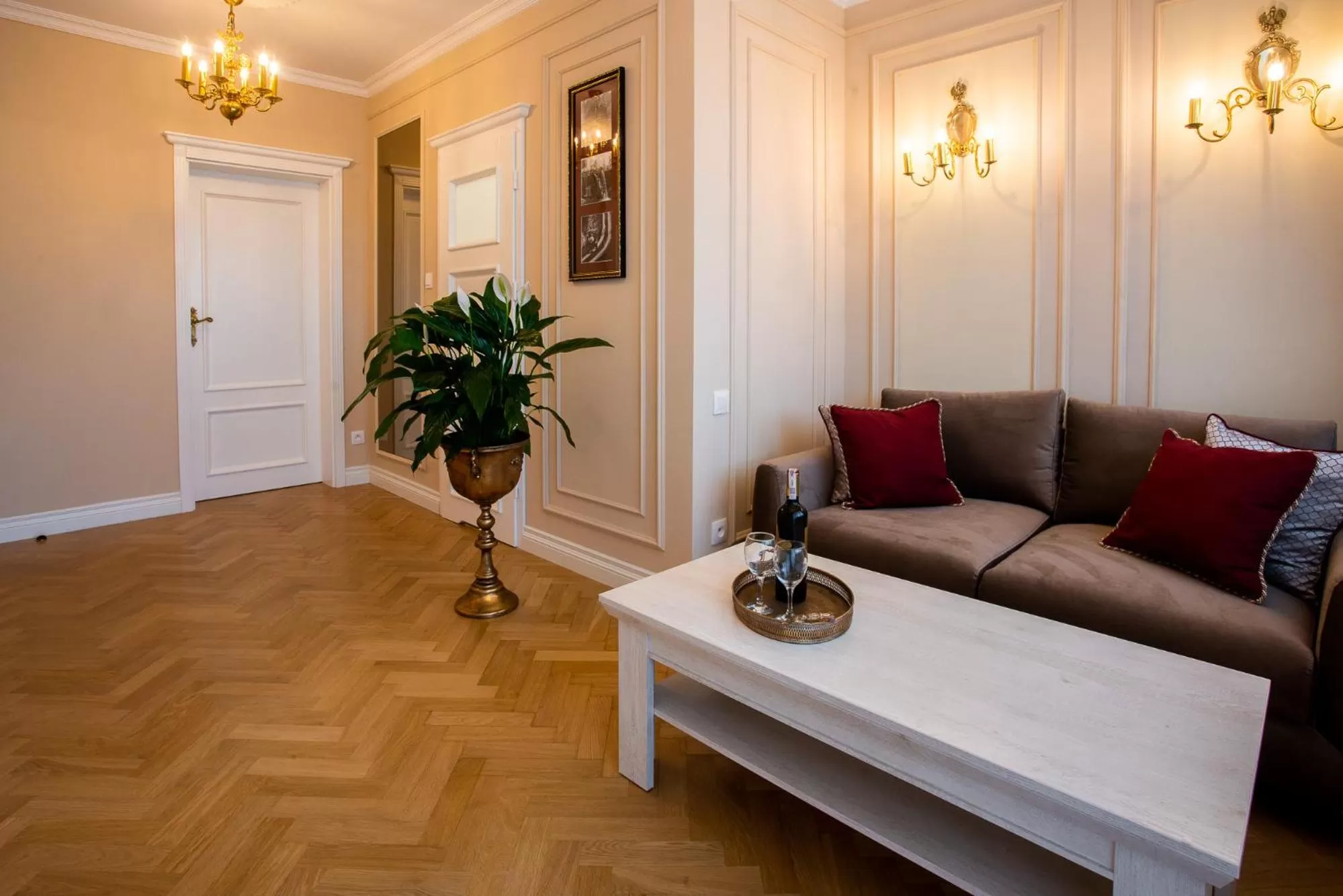 Seating area in Willa Krakowska