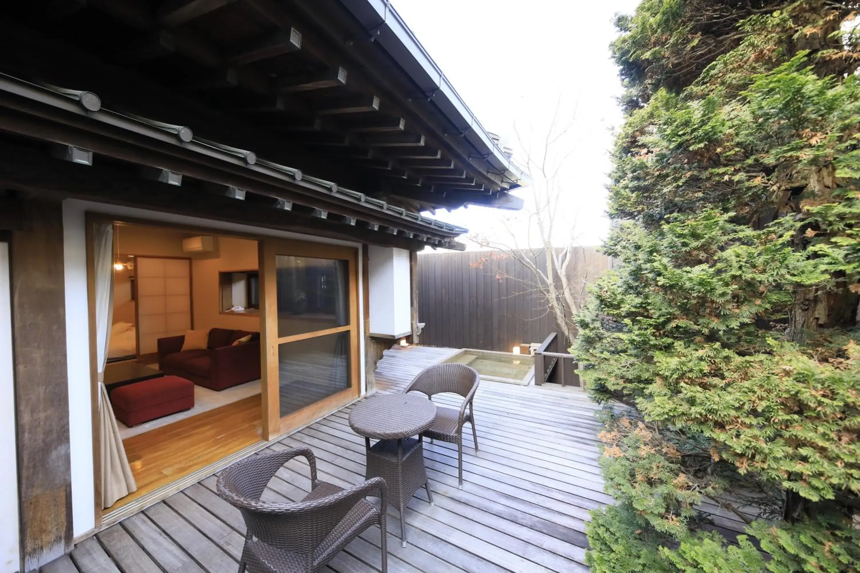 Balcony/Terrace in Fuji Onsenji Yumedono