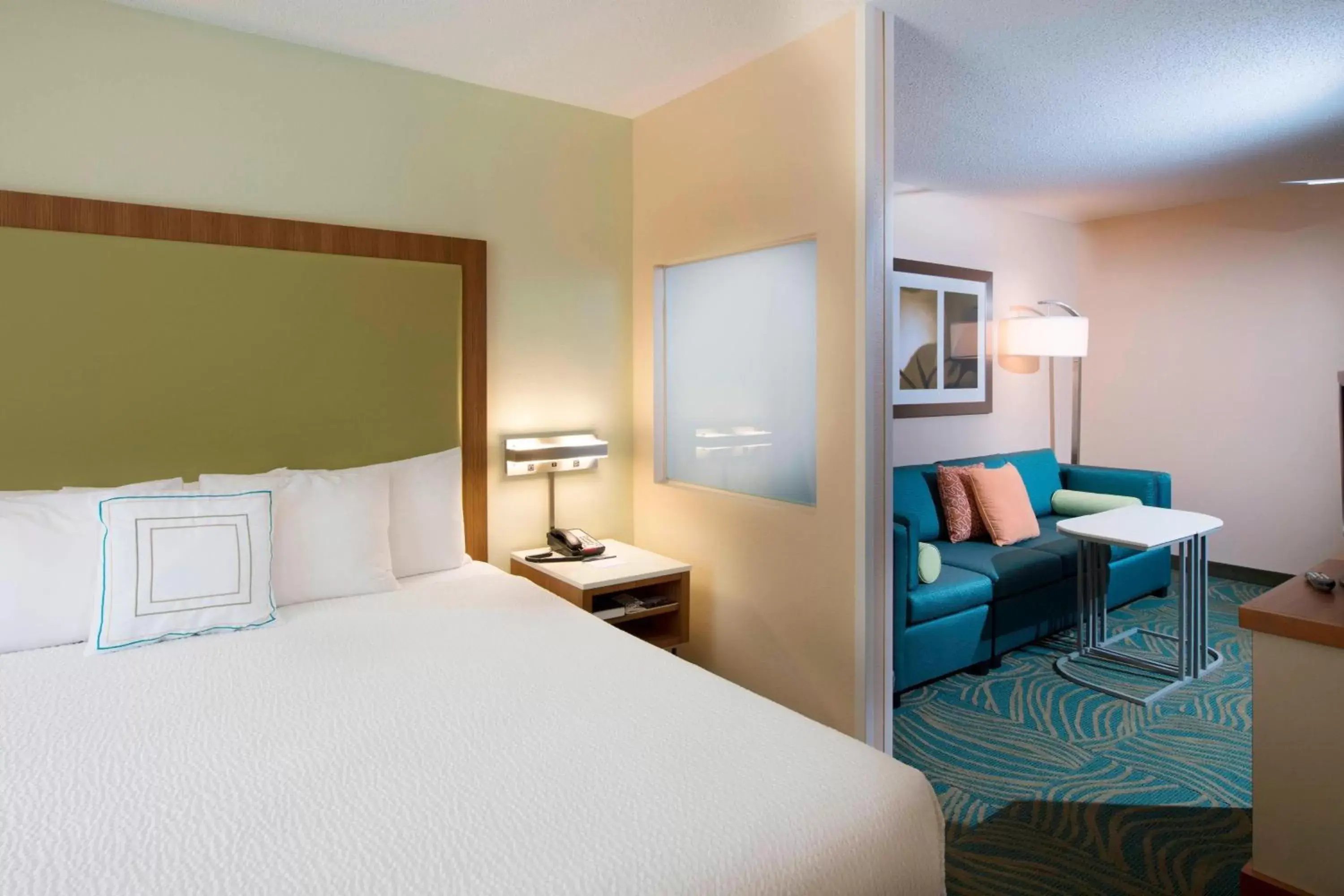 Photo of the whole room, Bed in SpringHill Suites by Marriott Atlanta Alpharetta