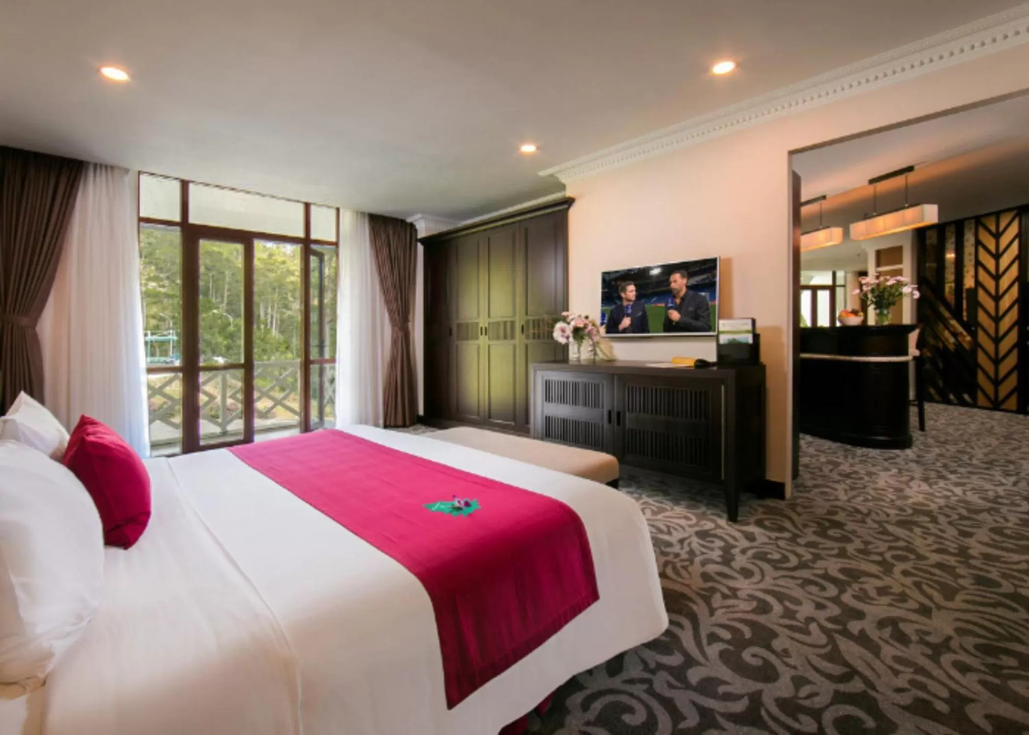 Bedroom, Bed in Swiss-Belresort Tuyen Lam