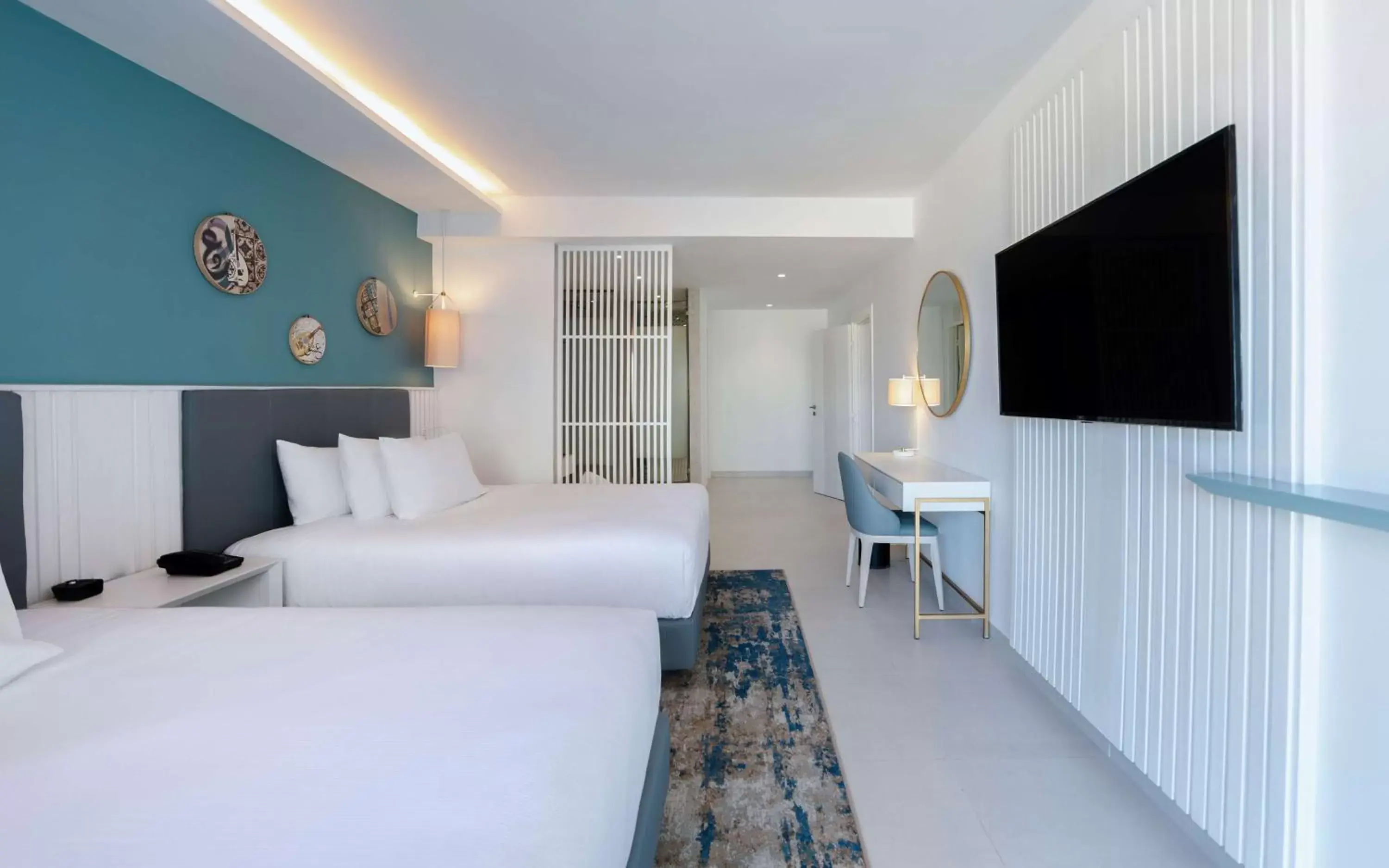 Bedroom, TV/Entertainment Center in Hilton Skanes Monastir Beach Resort