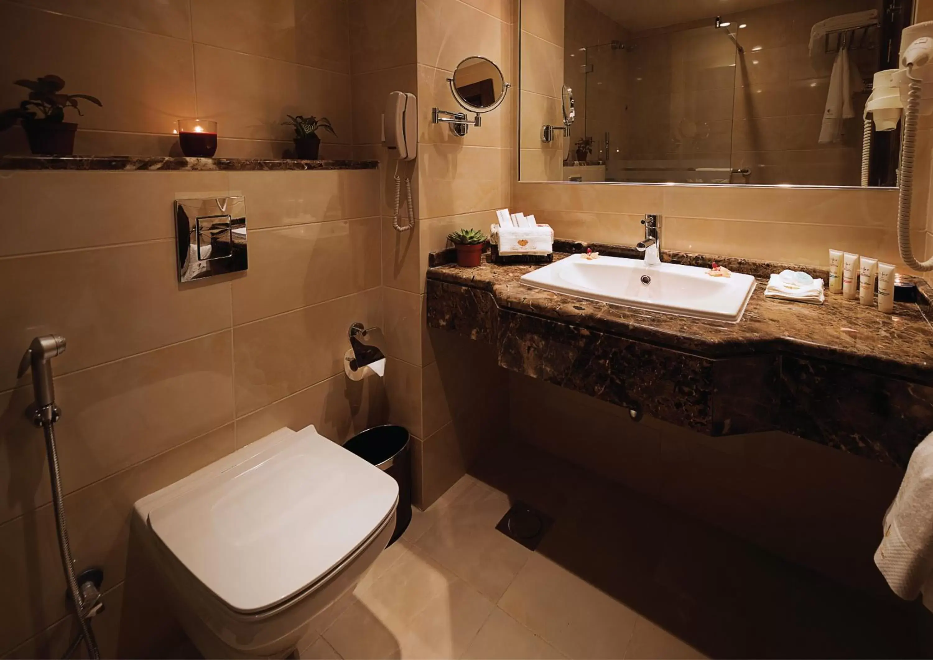 Bathroom in Seven Roses Hotel Bathroom in Seven Roses Hotel