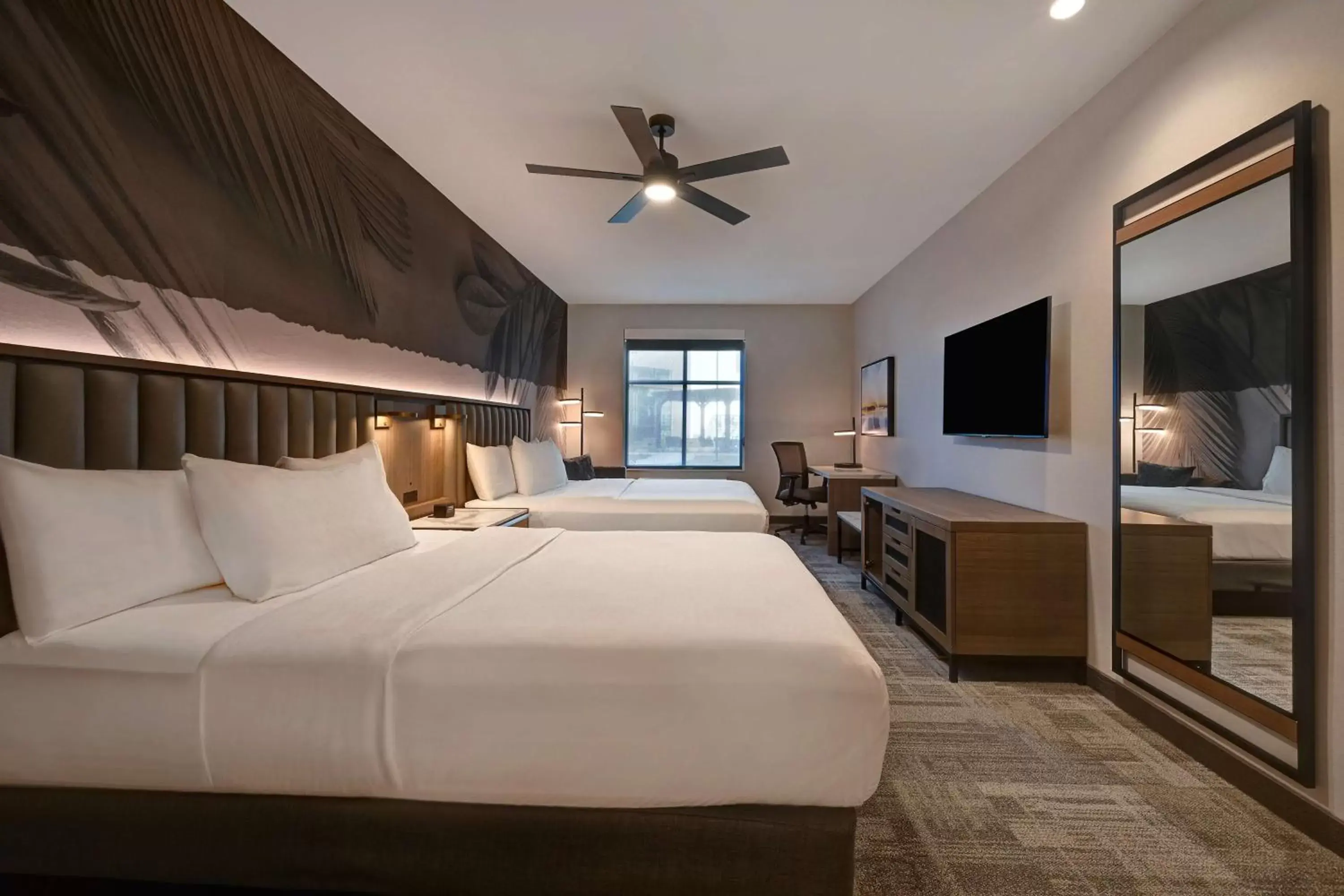 Bedroom, TV/Entertainment Center in Homewood Suites by Hilton Dallas The Colony