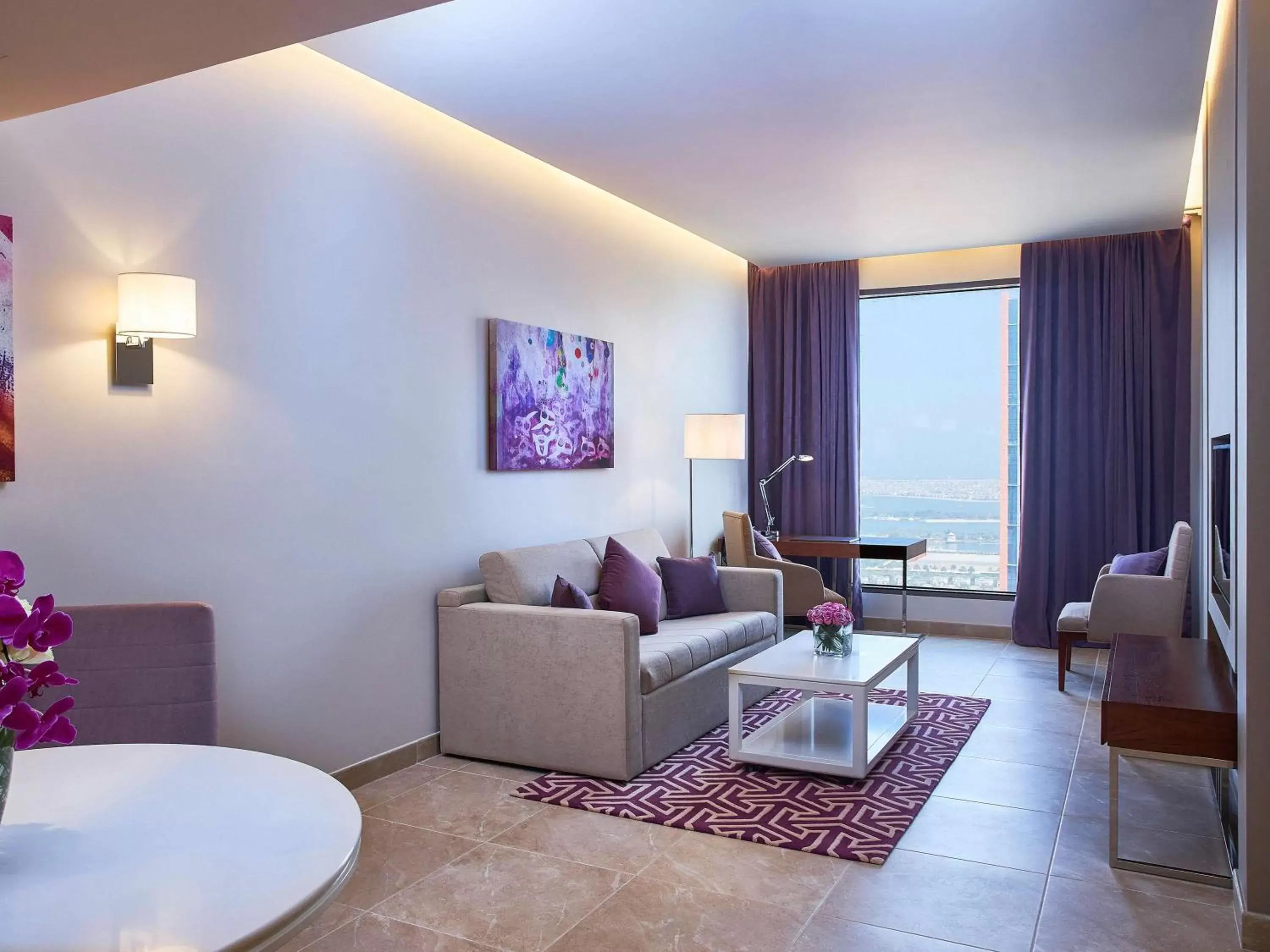 Photo of the whole room, Seating Area in Mercure Dubai Barsha Heights Hotel Suites