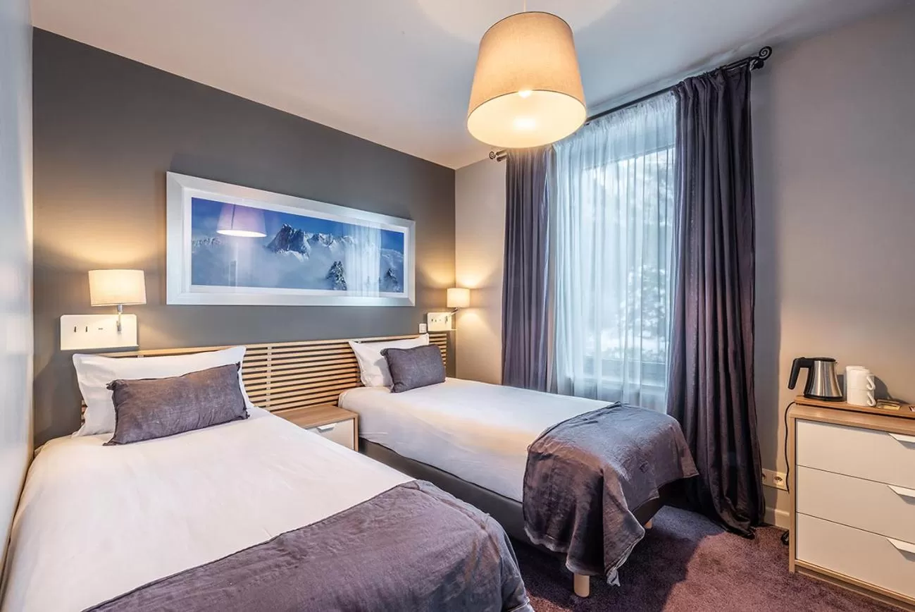 Bed in Eden Hotel, Apartments and Chalet Chamonix Les Praz