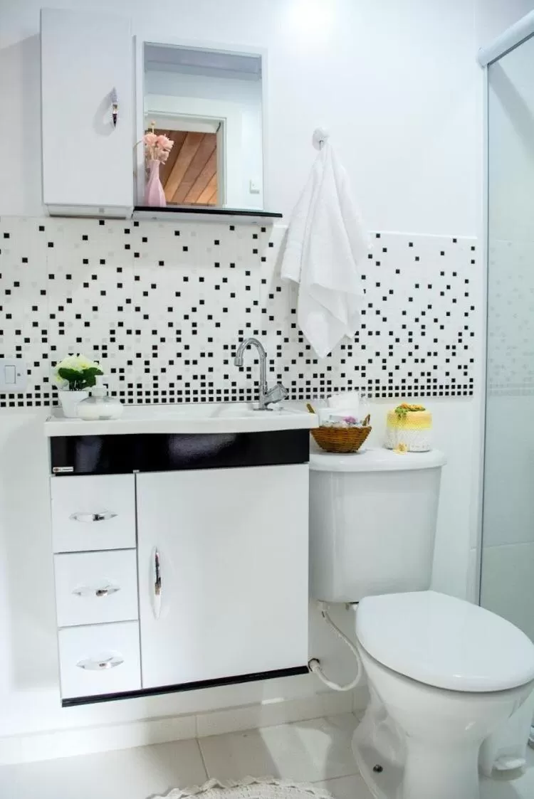 Bathroom in Suítes para fins de semana