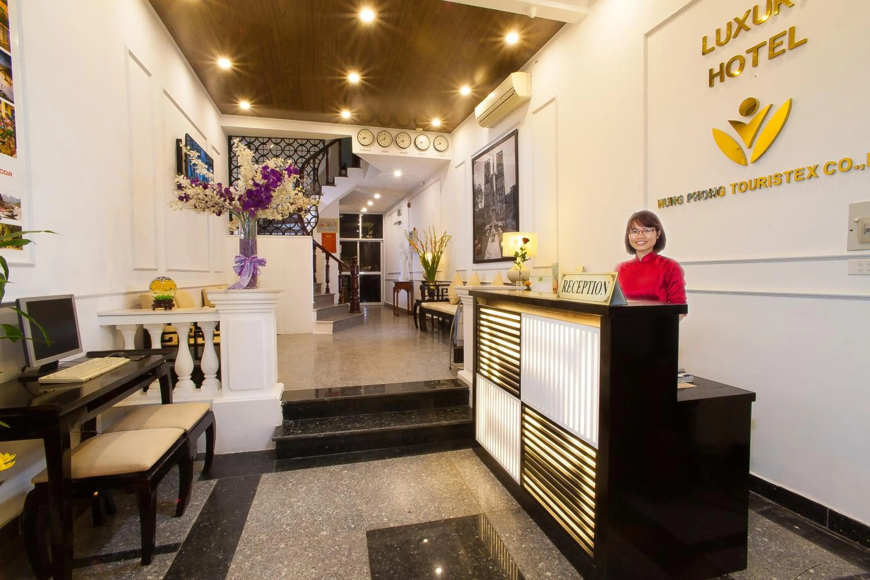 Lobby or reception in Hanoi Luxury Hotel