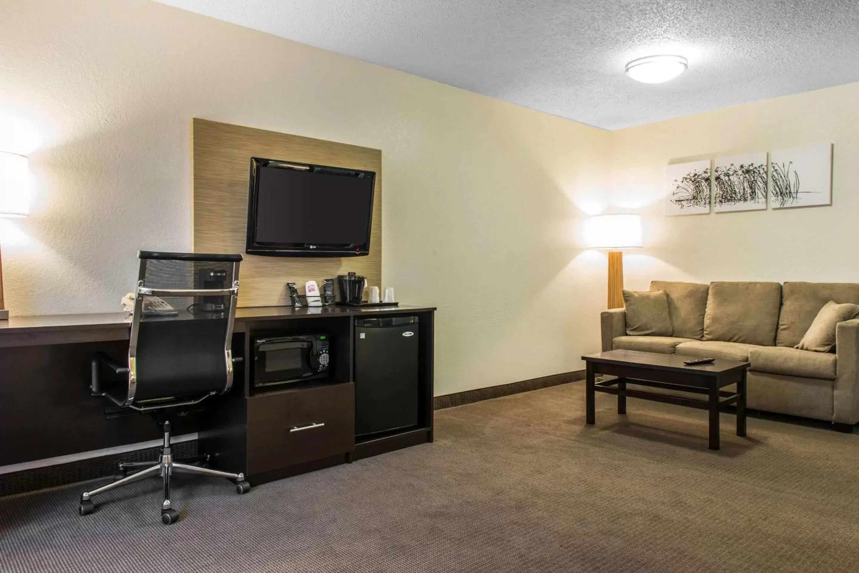 Bedroom, TV/Entertainment Center in Sleep Inn & Suites Pittsburgh
