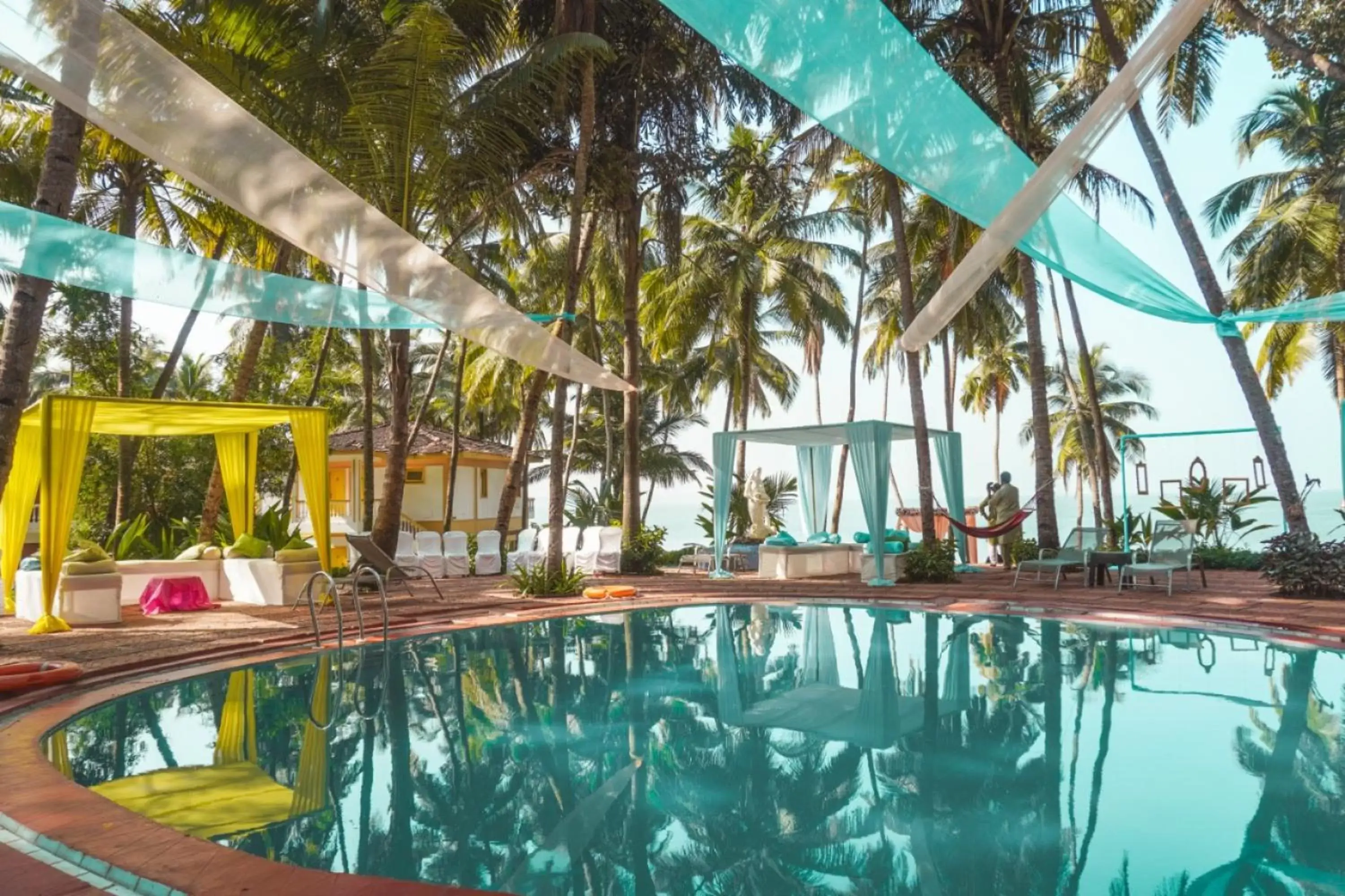 Pool view, Swimming Pool in Bambolim Beach Resort