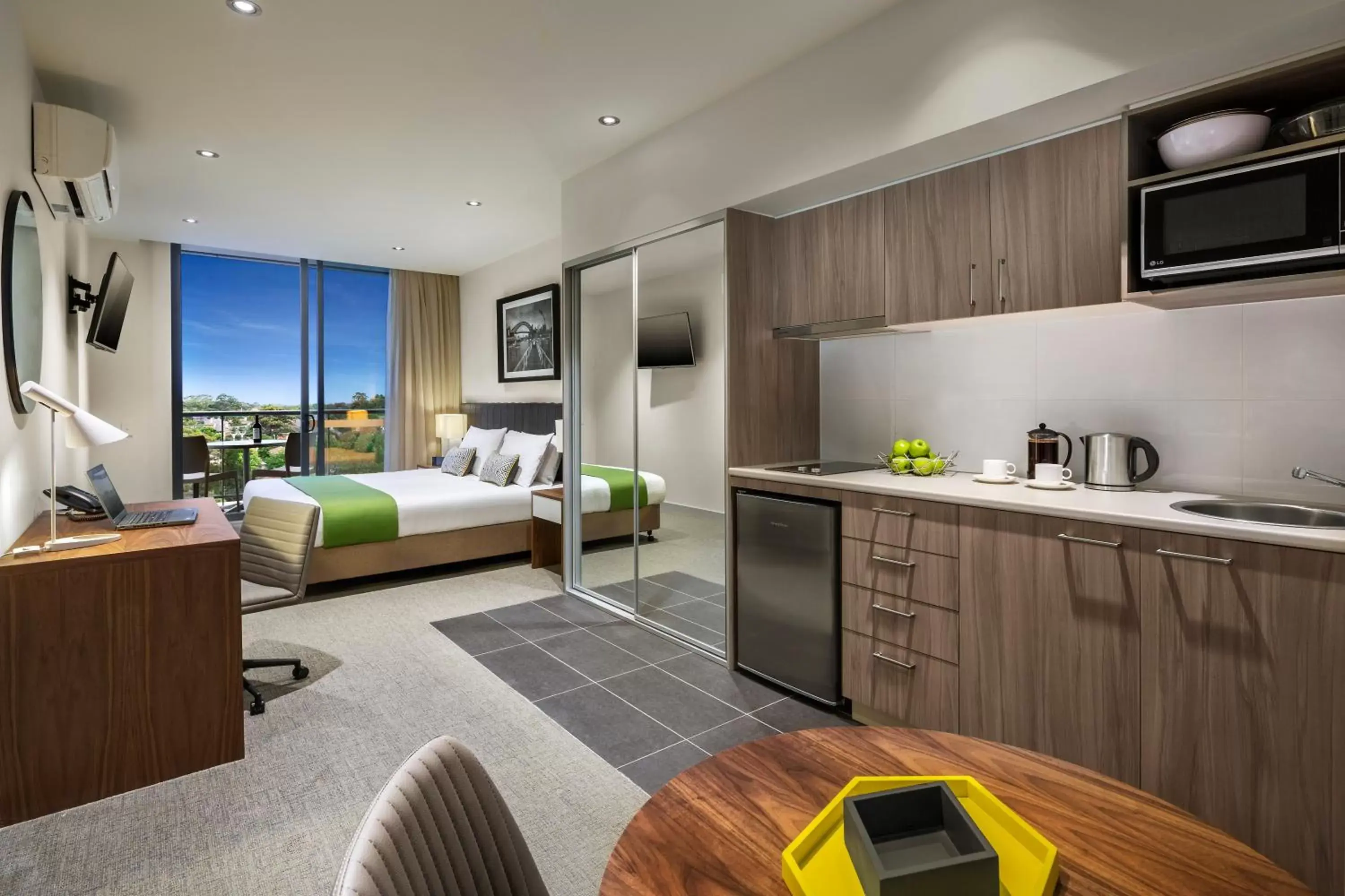 Bedroom, Kitchen/Kitchenette in Quest Chatswood