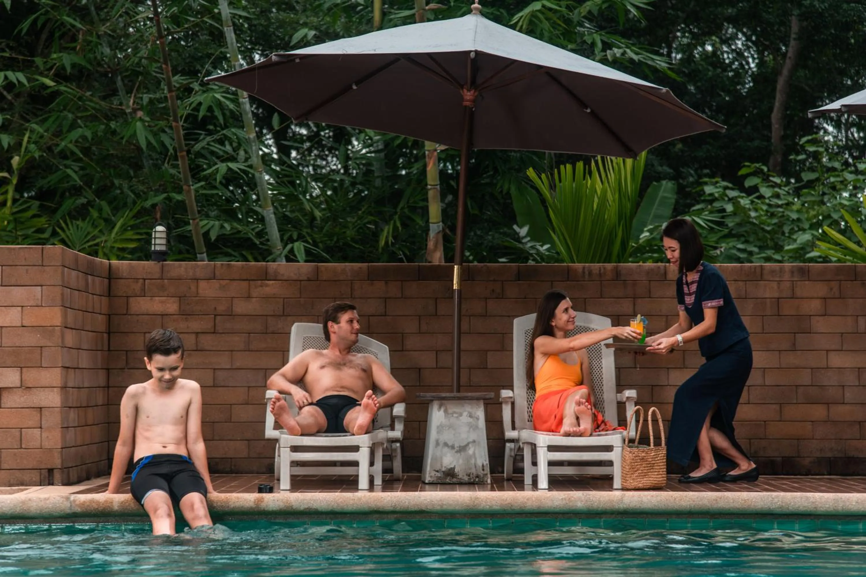 Swimming pool in Bansaeo Garden and Resort