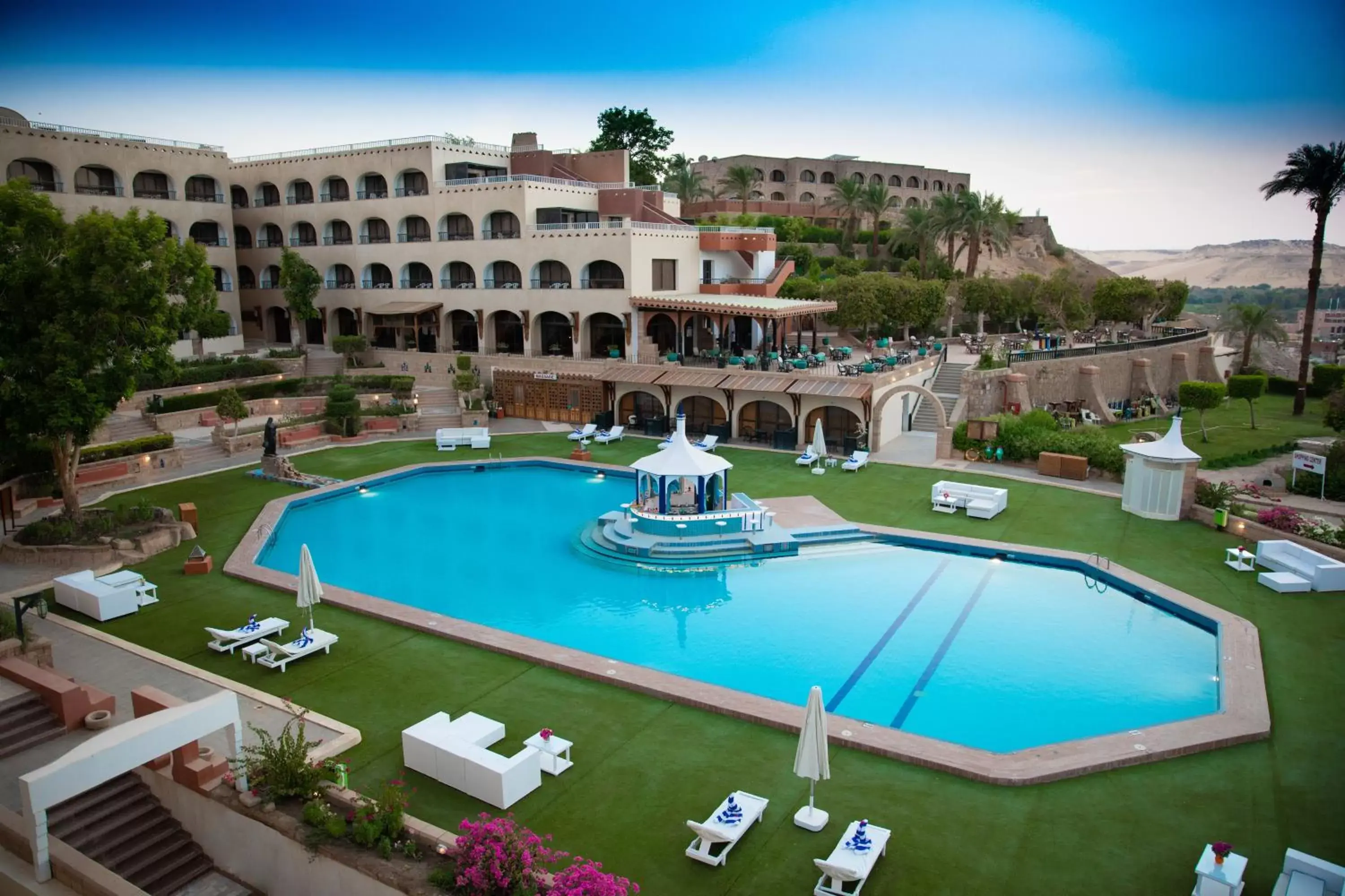 Garden view in Basma Hotel Aswan Garden view in Basma Hotel Aswan