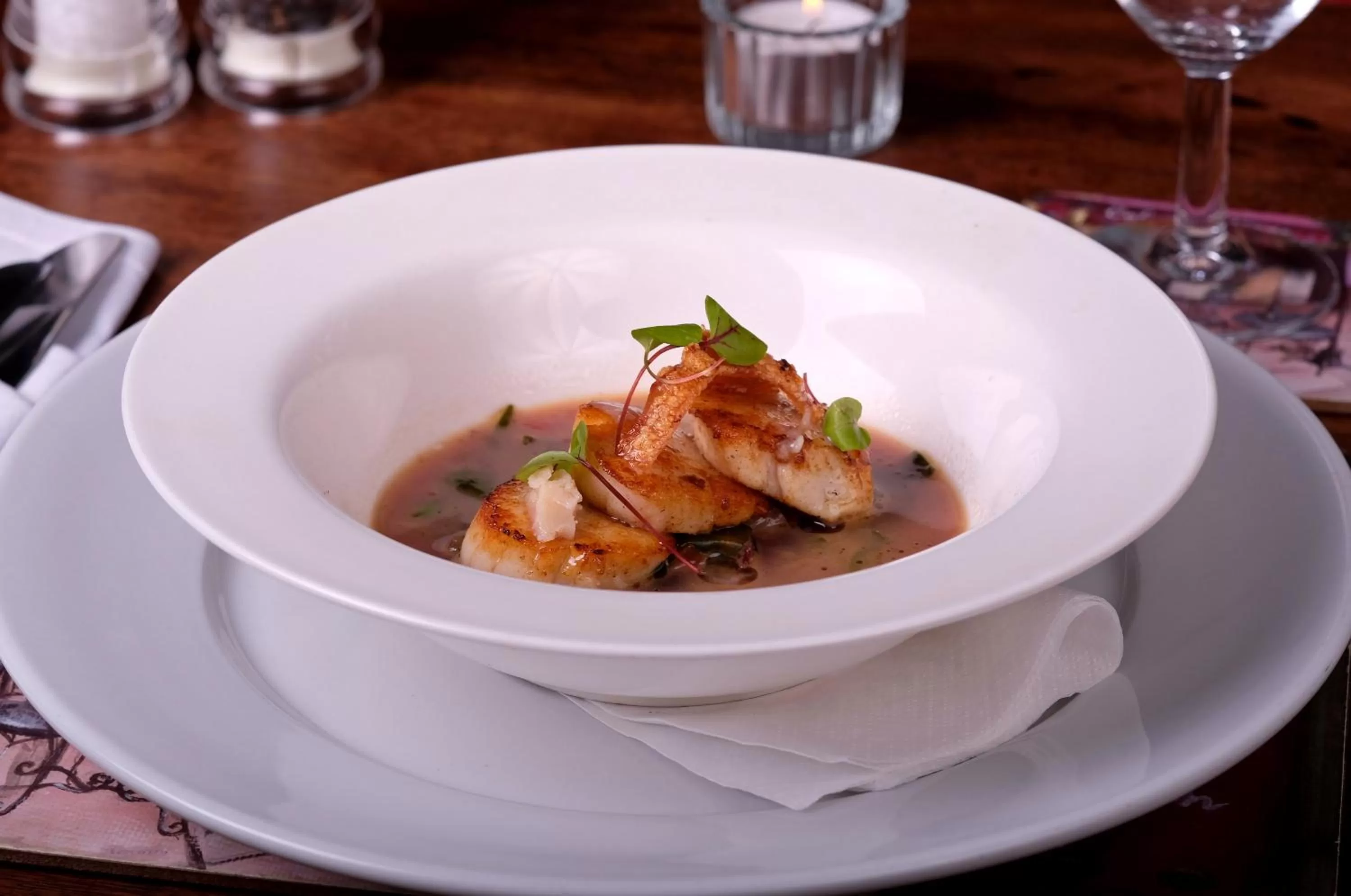 Food close-up in Rams Head Inn