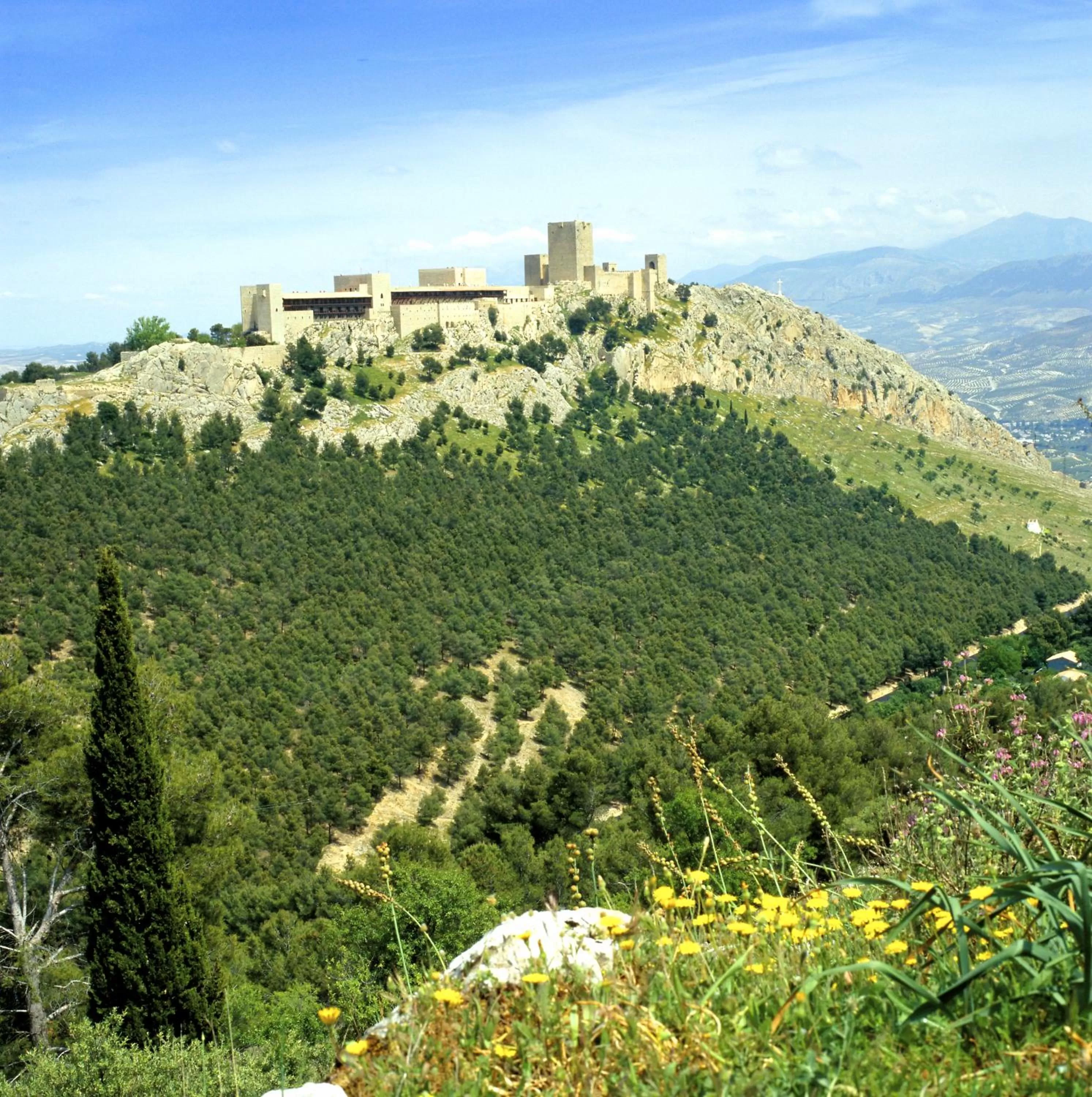 Bird's eye view in Parador de Jaén