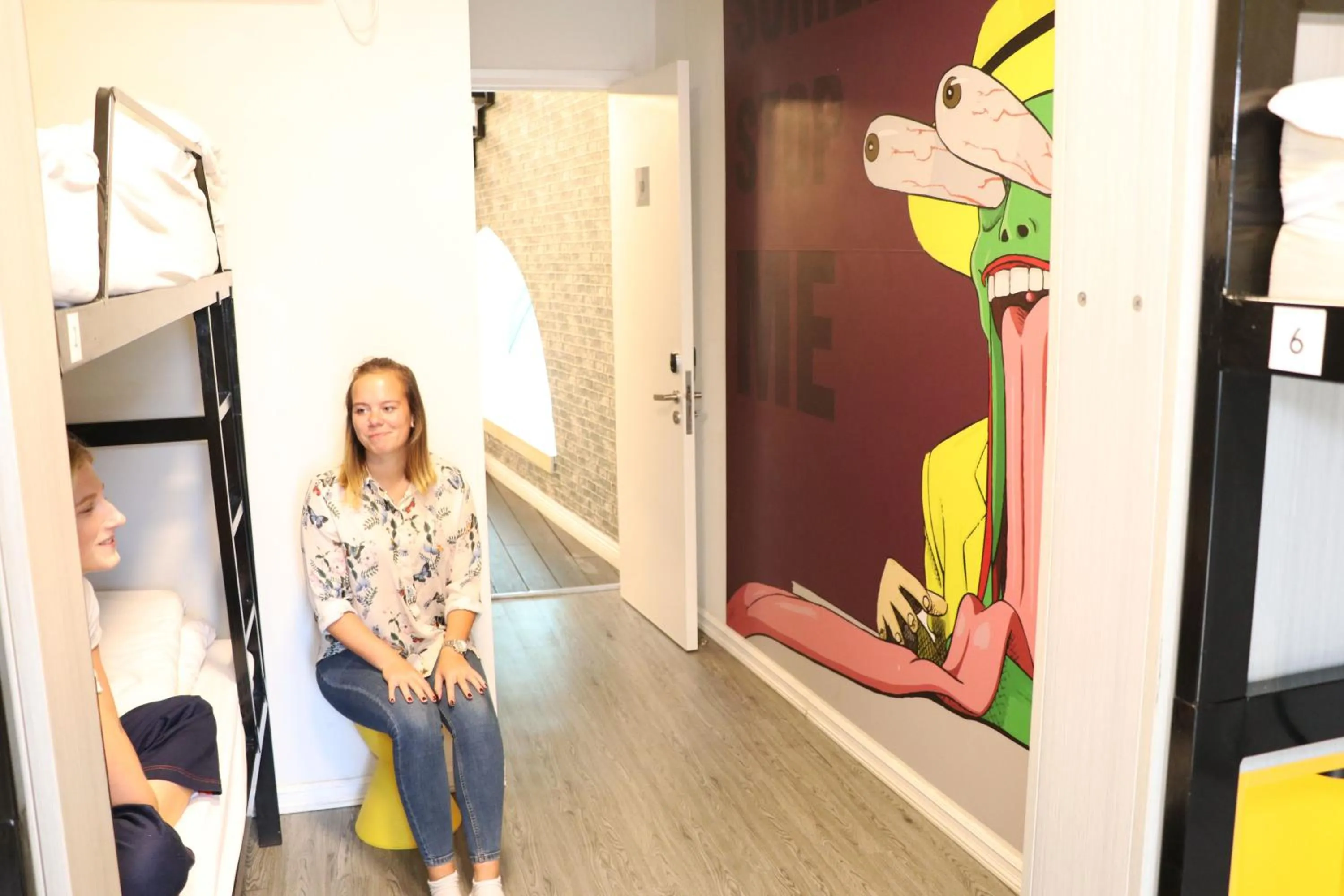 People in Cinema Hostel Jerusalem