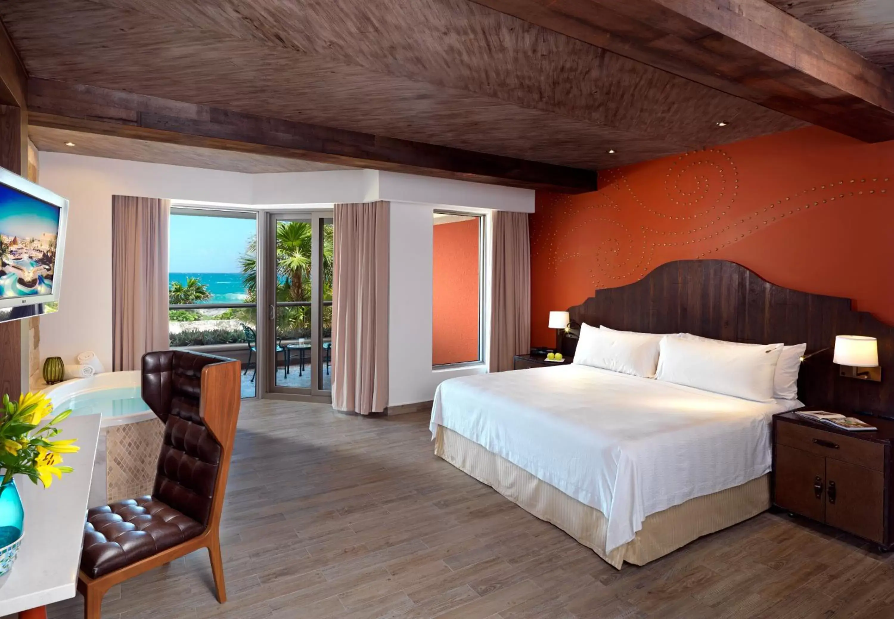 Bed in Hard Rock Hotel Riviera Maya - Hacienda All Inclusive