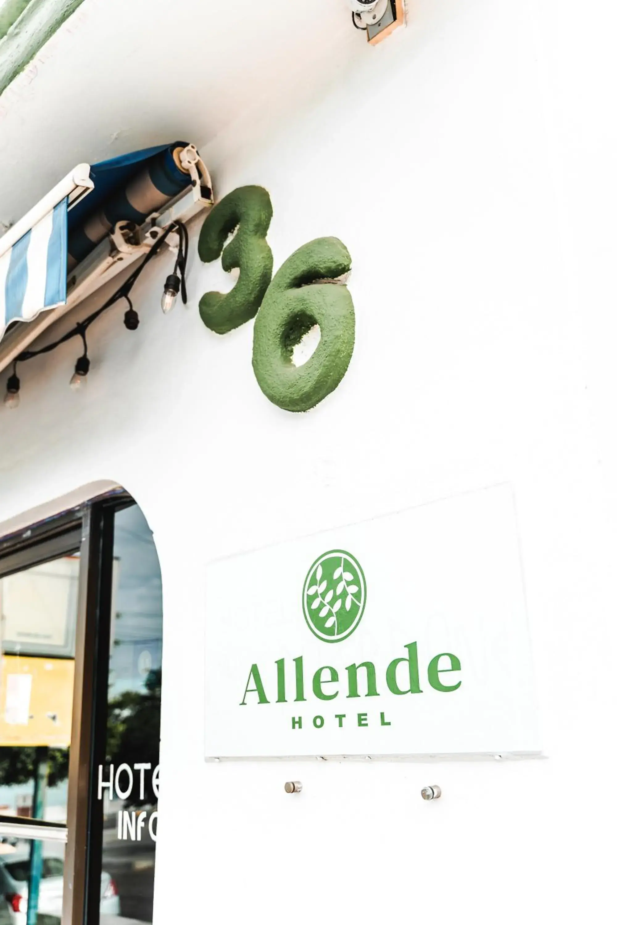 Property building, Property Logo/Sign in Hotel Allende