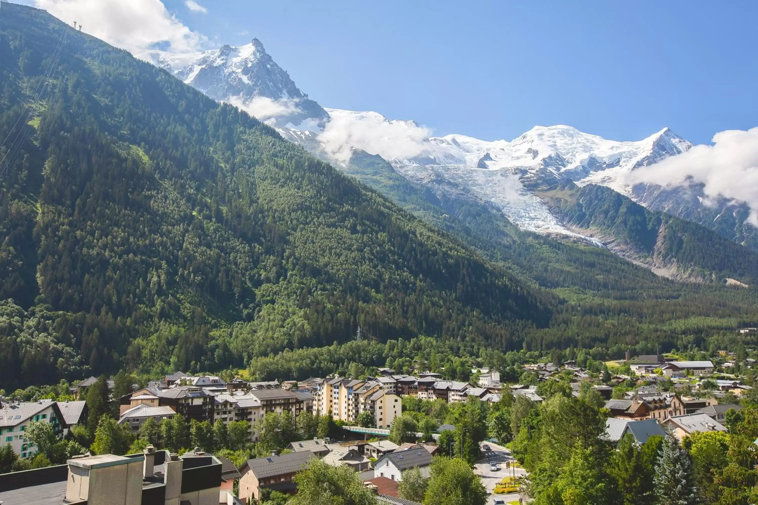 View (from property/room), Bird's-eye View in Chalet Hôtel Le Prieuré & Spa