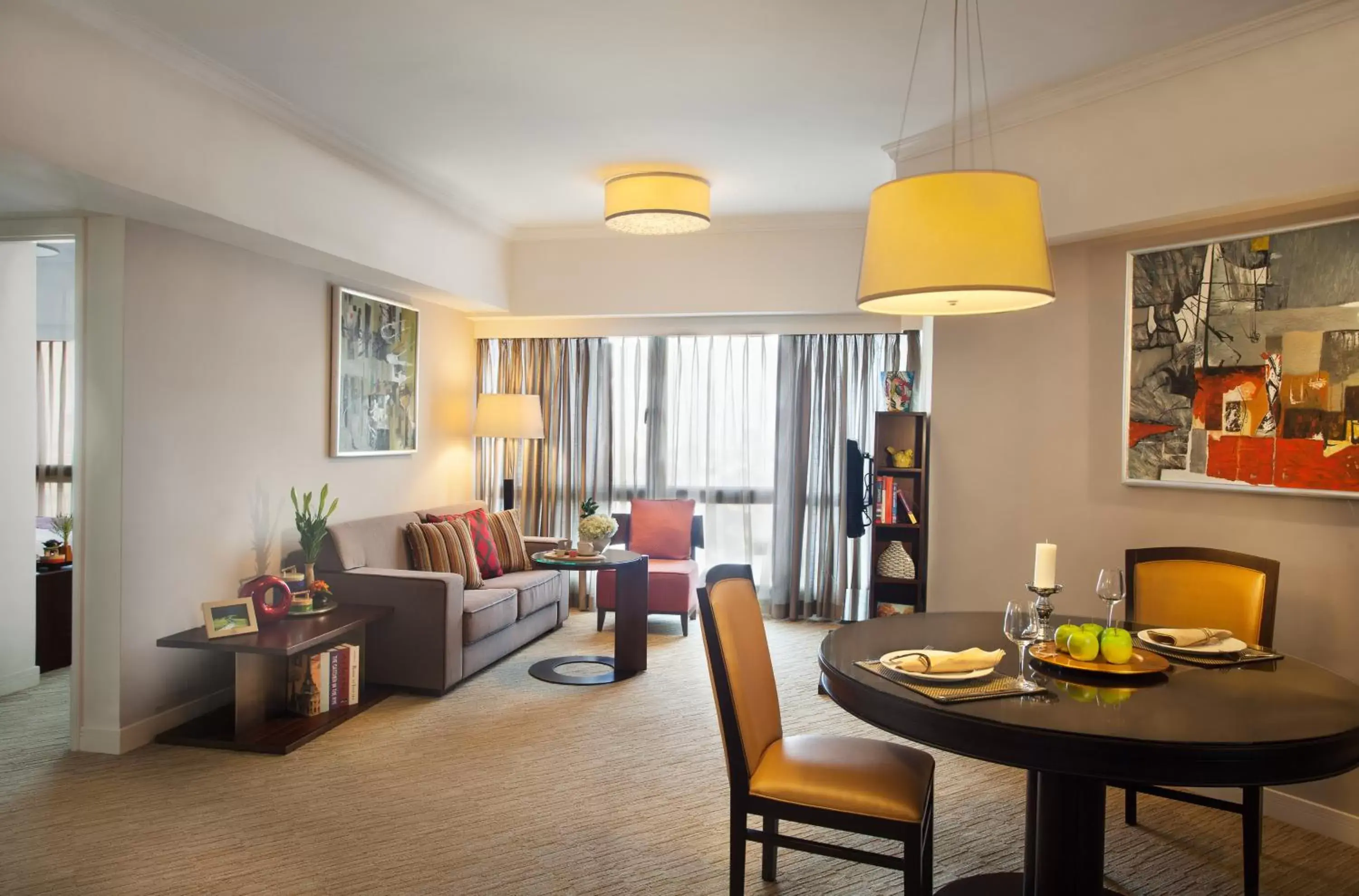 Living room, Dining Area in Somerset Grand Hanoi Serviced Residences