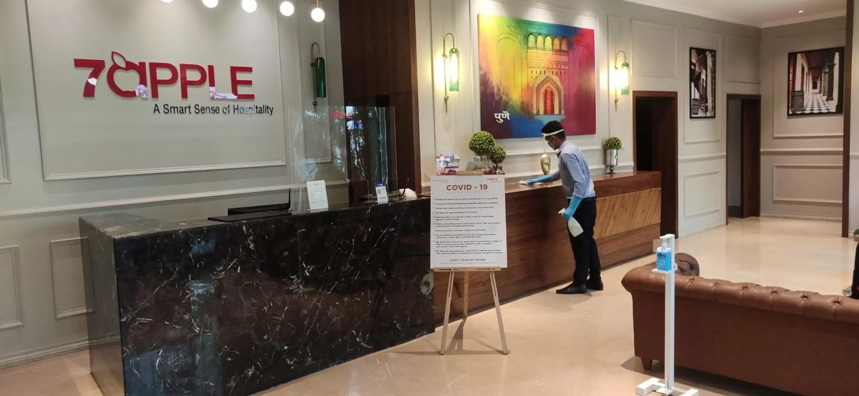 Lobby or reception in 7 Apple Hotel - Viman Nagar Pune