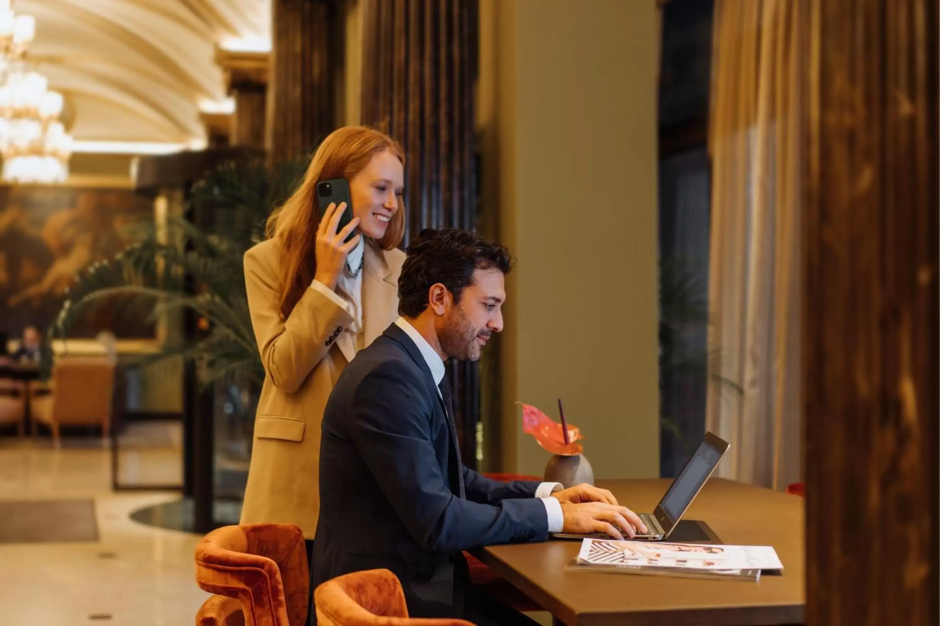 Lobby or reception in The Westin Palace, Milan