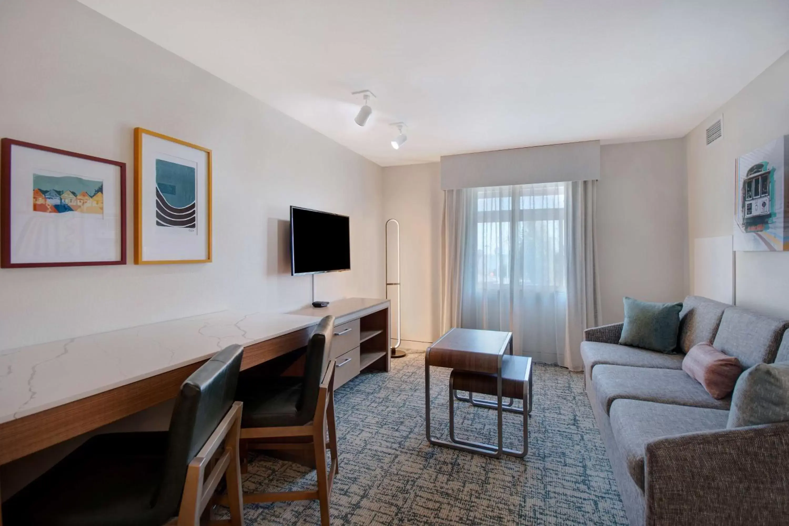 Living room, Seating Area in Homewood Suites by Hilton San Francisco Airport North California