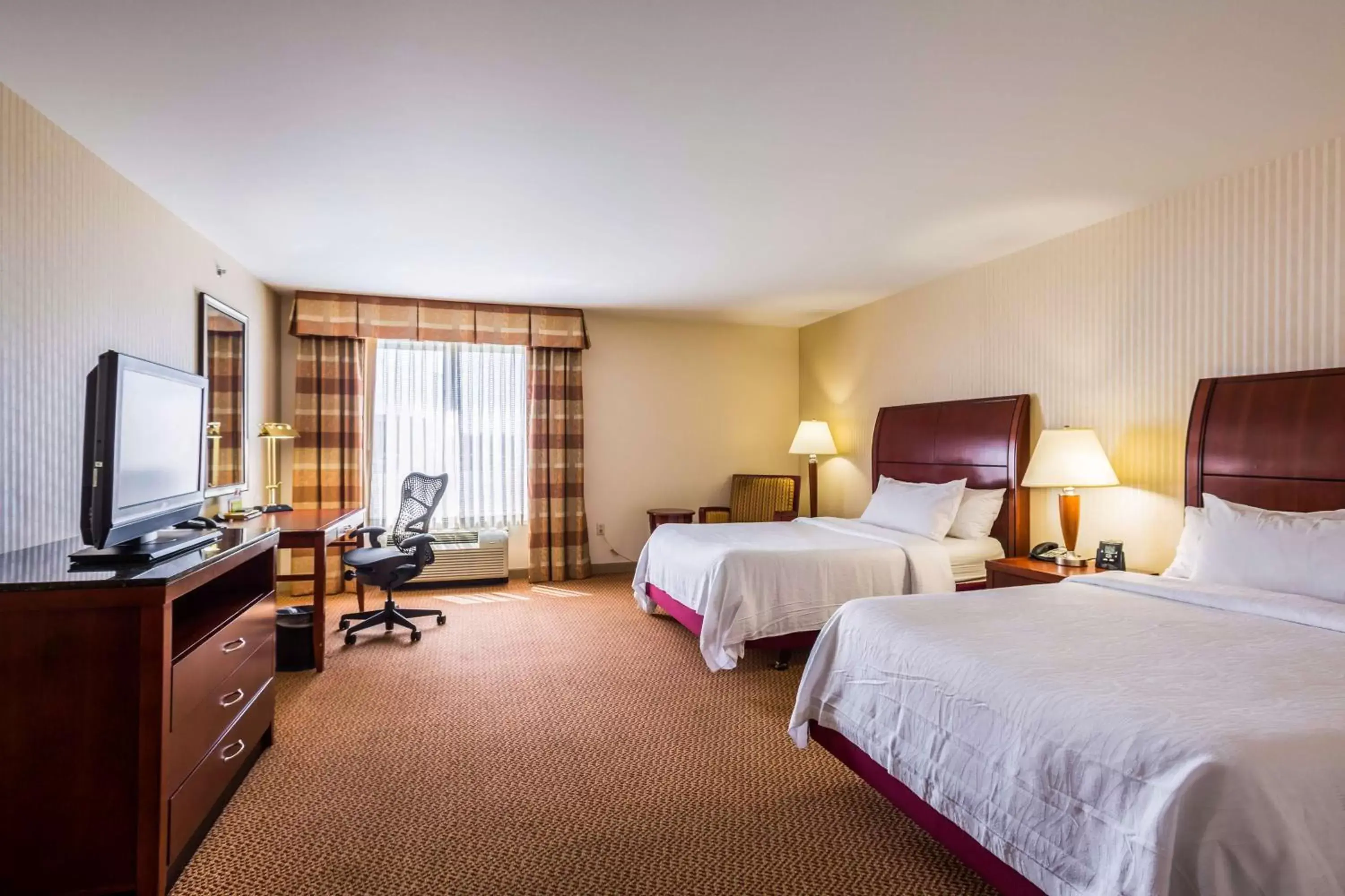 Bed, TV/Entertainment Center in Hilton Garden Inn Milwaukee Northwest Conference Center